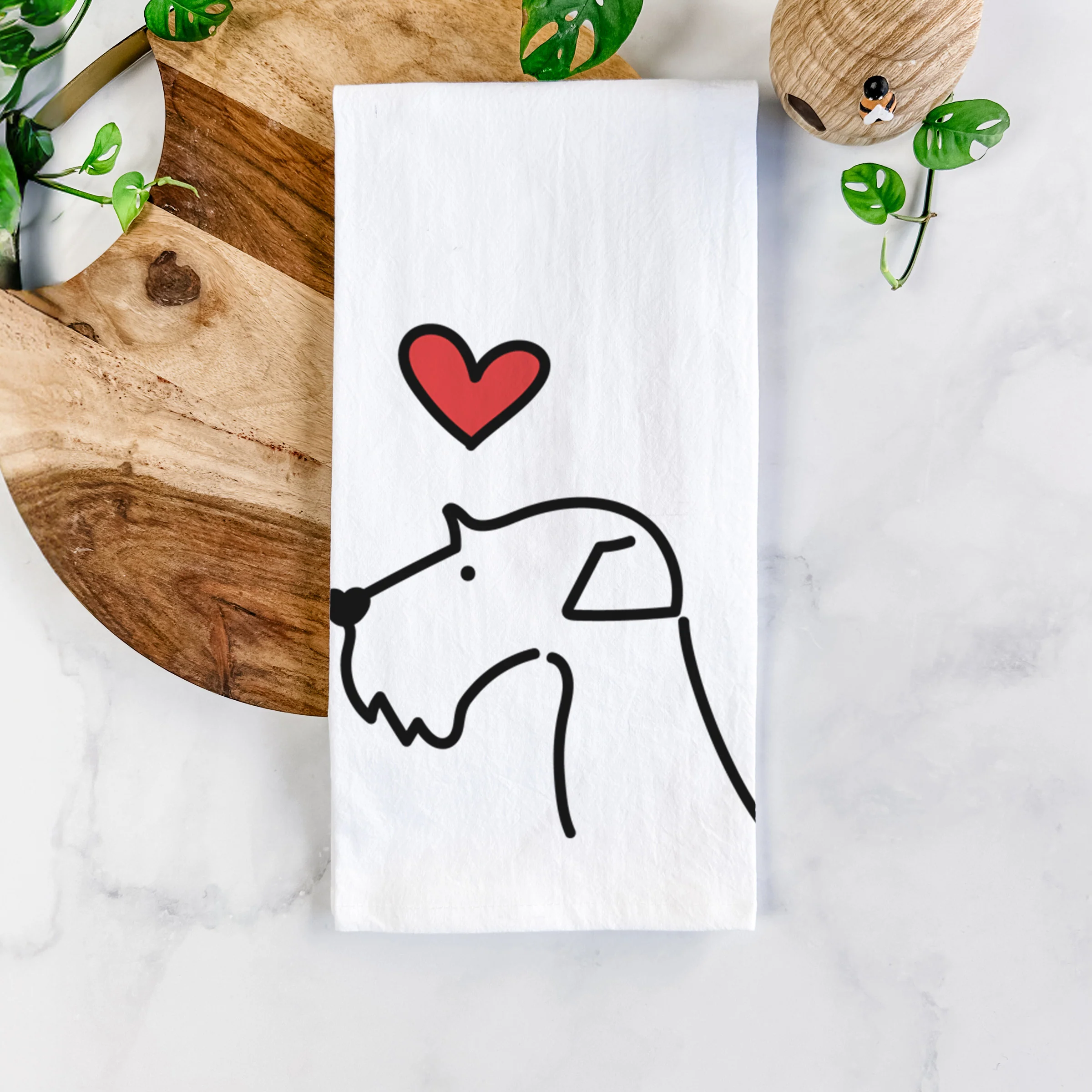 Love Always Airedale Terrier - Tea Towel - Image 5