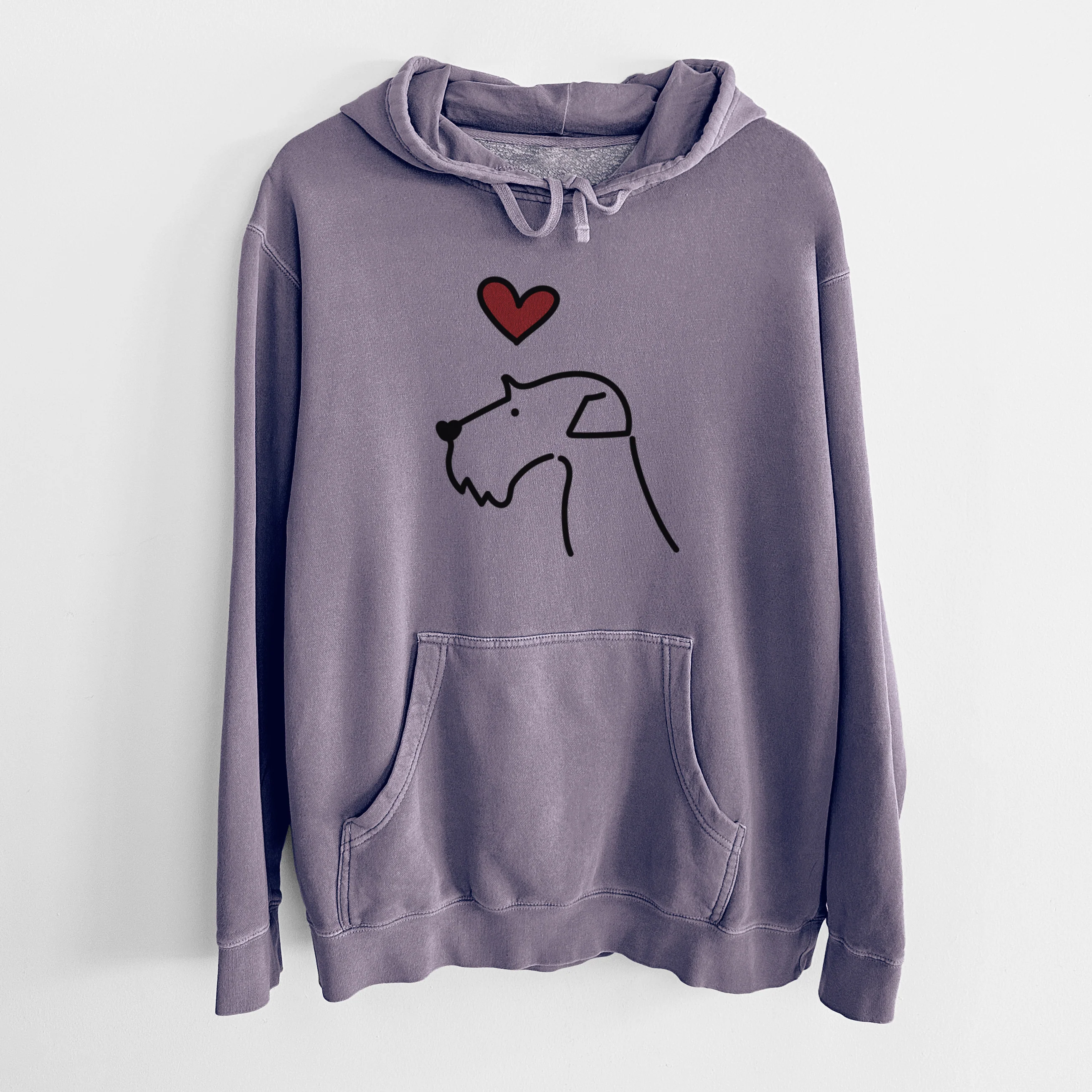 Love Always Airedale Terrier - Unisex Pigment Dyed Hoodie - Image 9