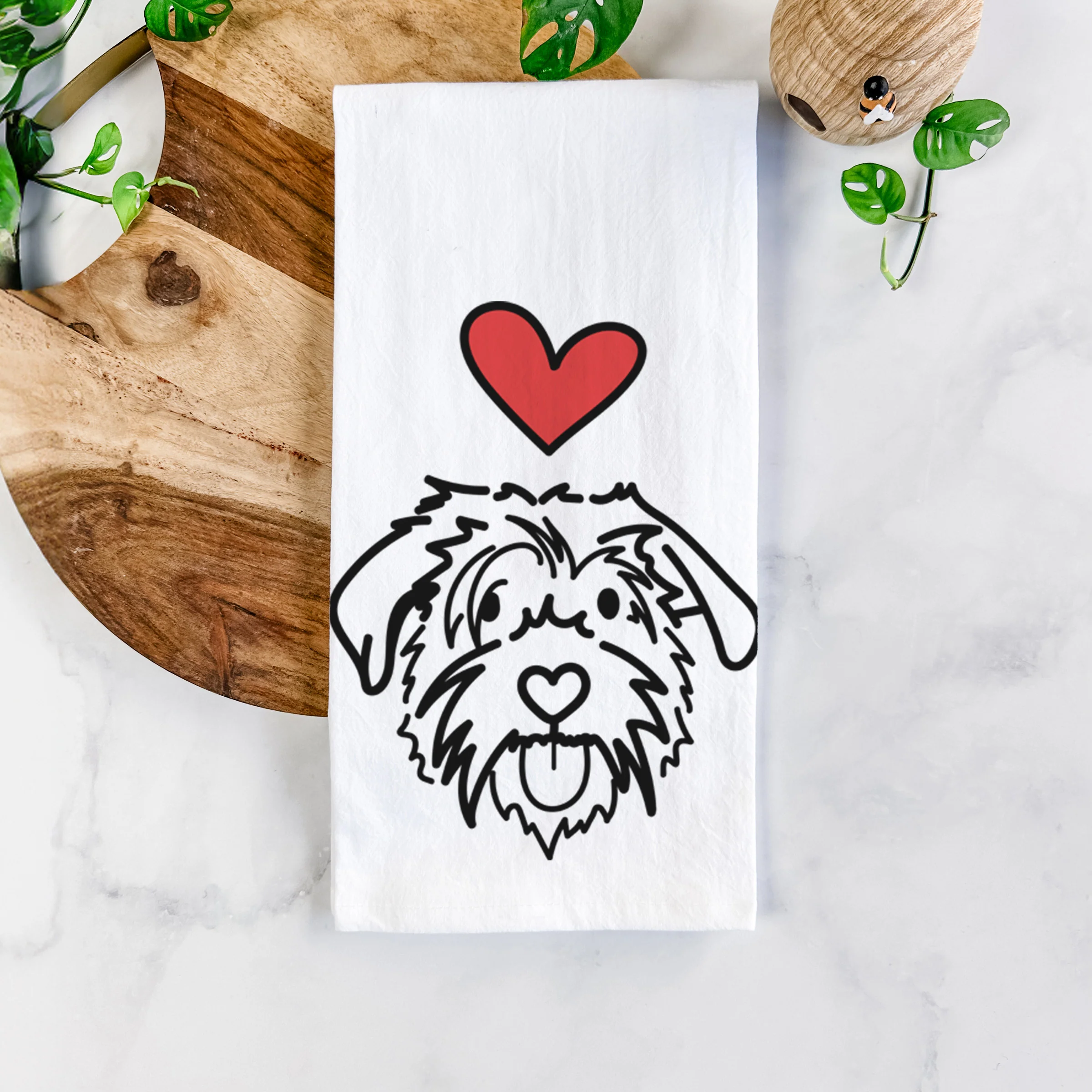 Love Always Scottish Terrier Border Collie Mix - Amal - Tea Towel - Image 5