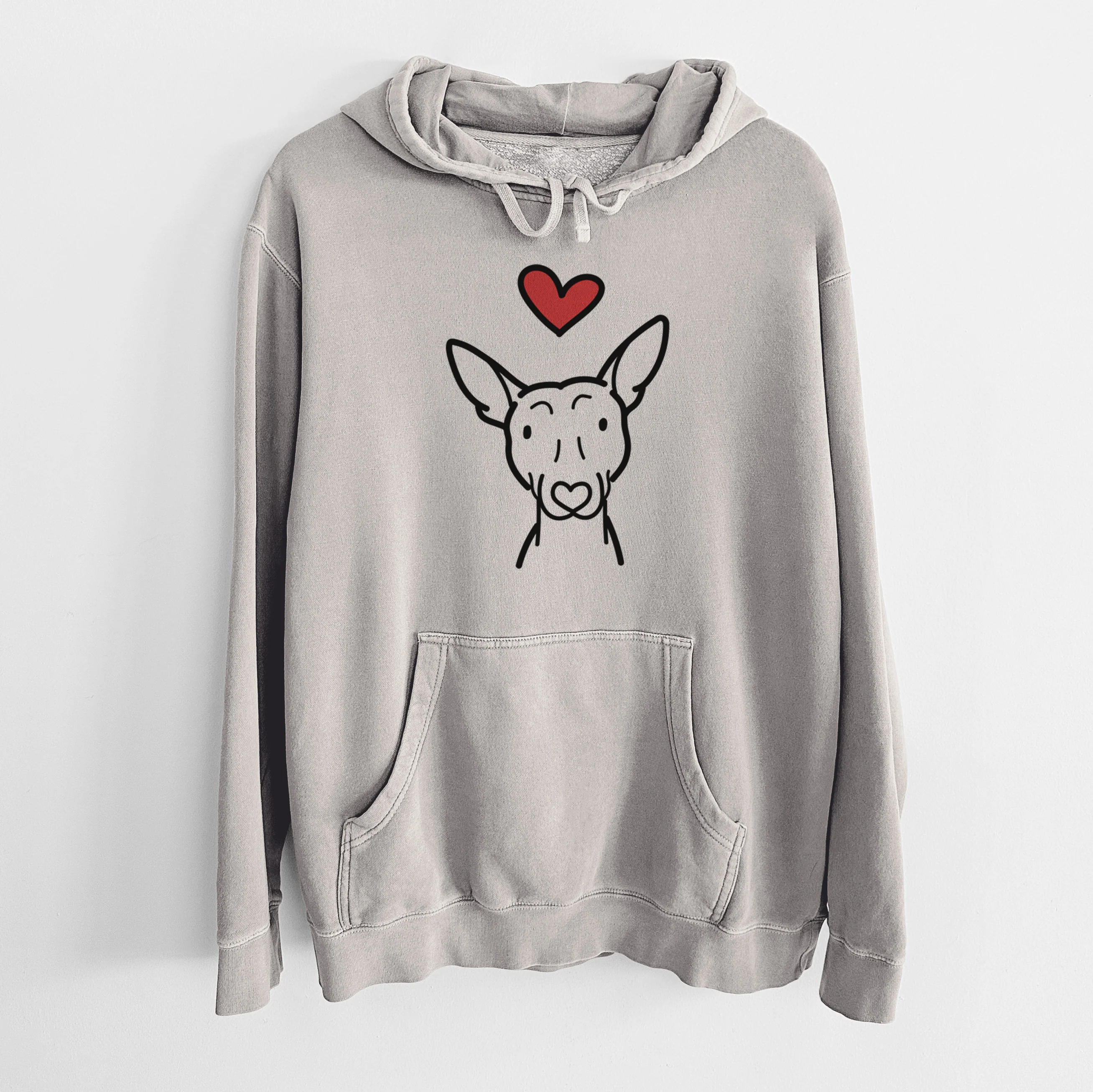 Love Always American Hairless Terrier - Unisex Pigment Dyed Hoodie - Image 5