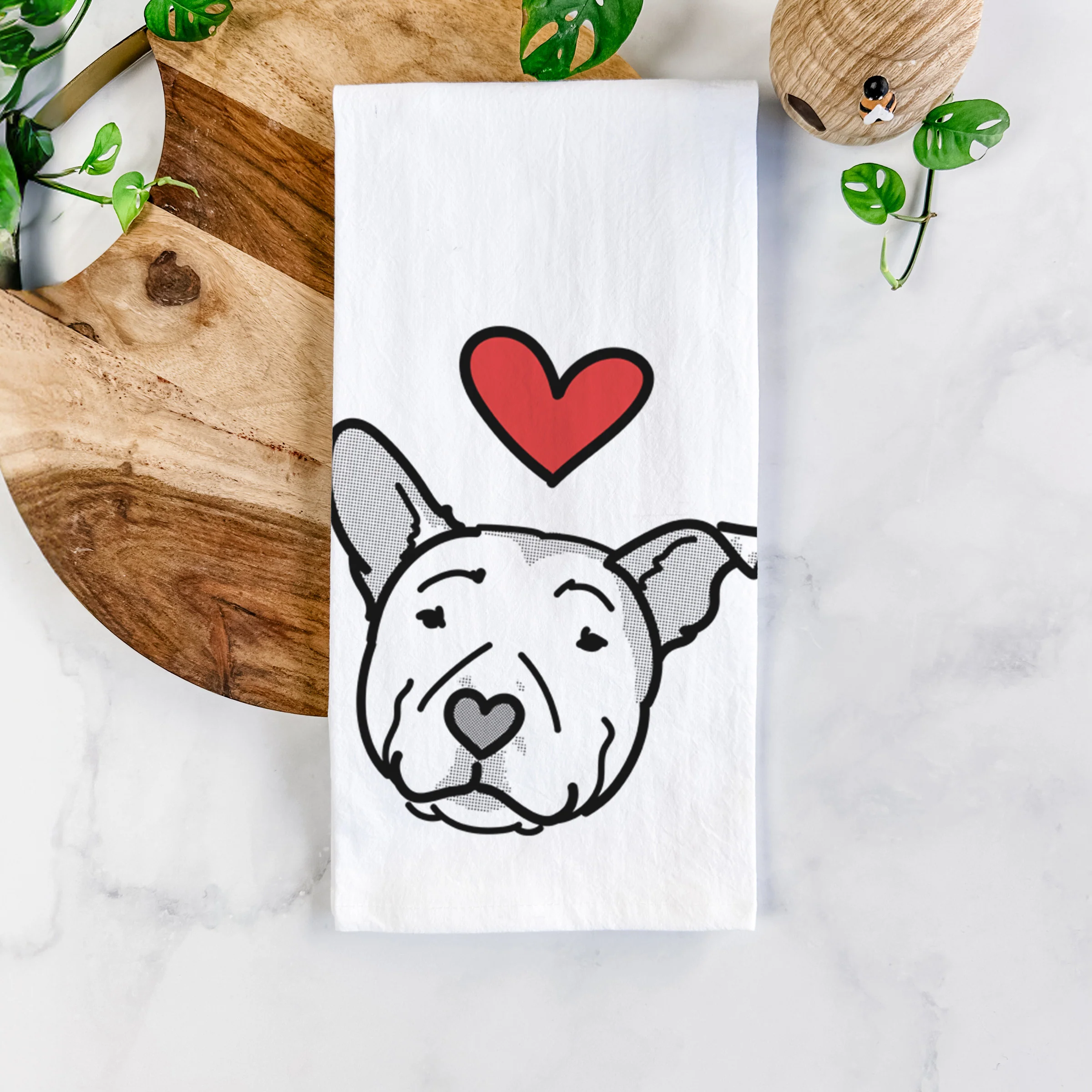 Love Always Pitbull - Archer - Tea Towel - Image 5