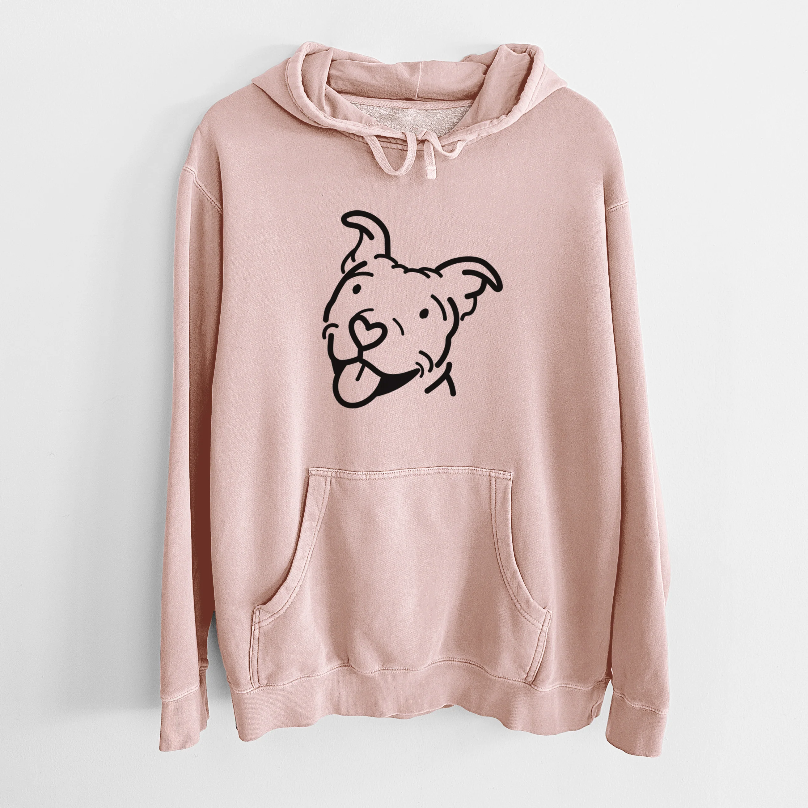 Love Always Pitbull - Arlo - Unisex Pigment Dyed Hoodie - Image 12
