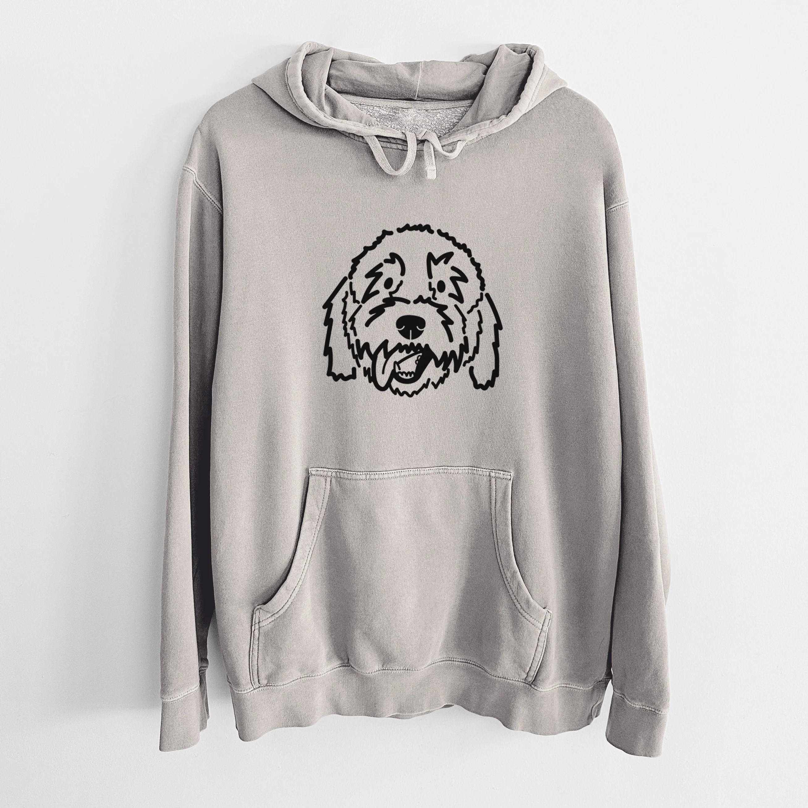 Love Always Goldendoodle - Barry - Unisex Pigment Dyed Hoodie - Image 11