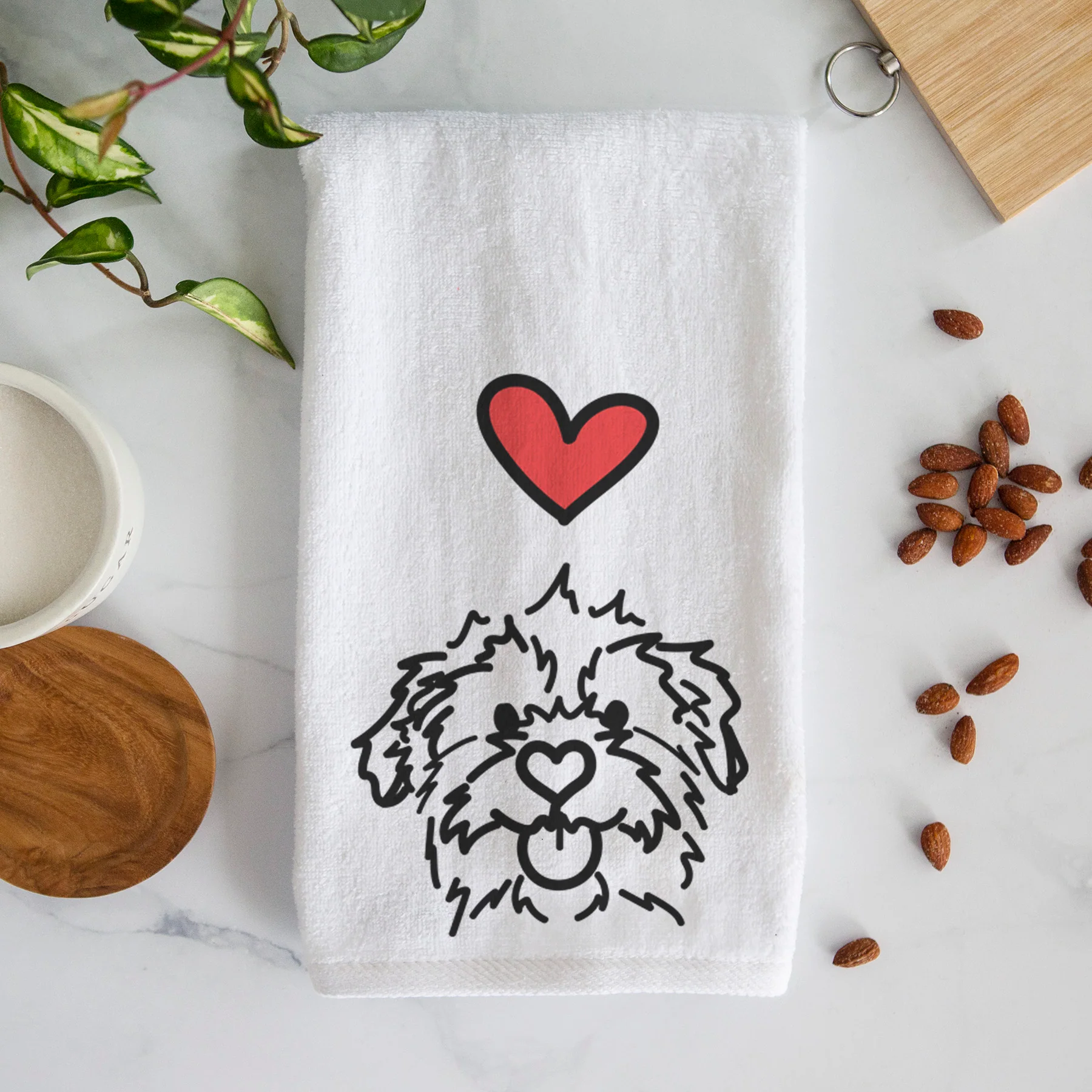 Love Always Mixed Breed - Bea - Decorative Hand Towel - Image 3