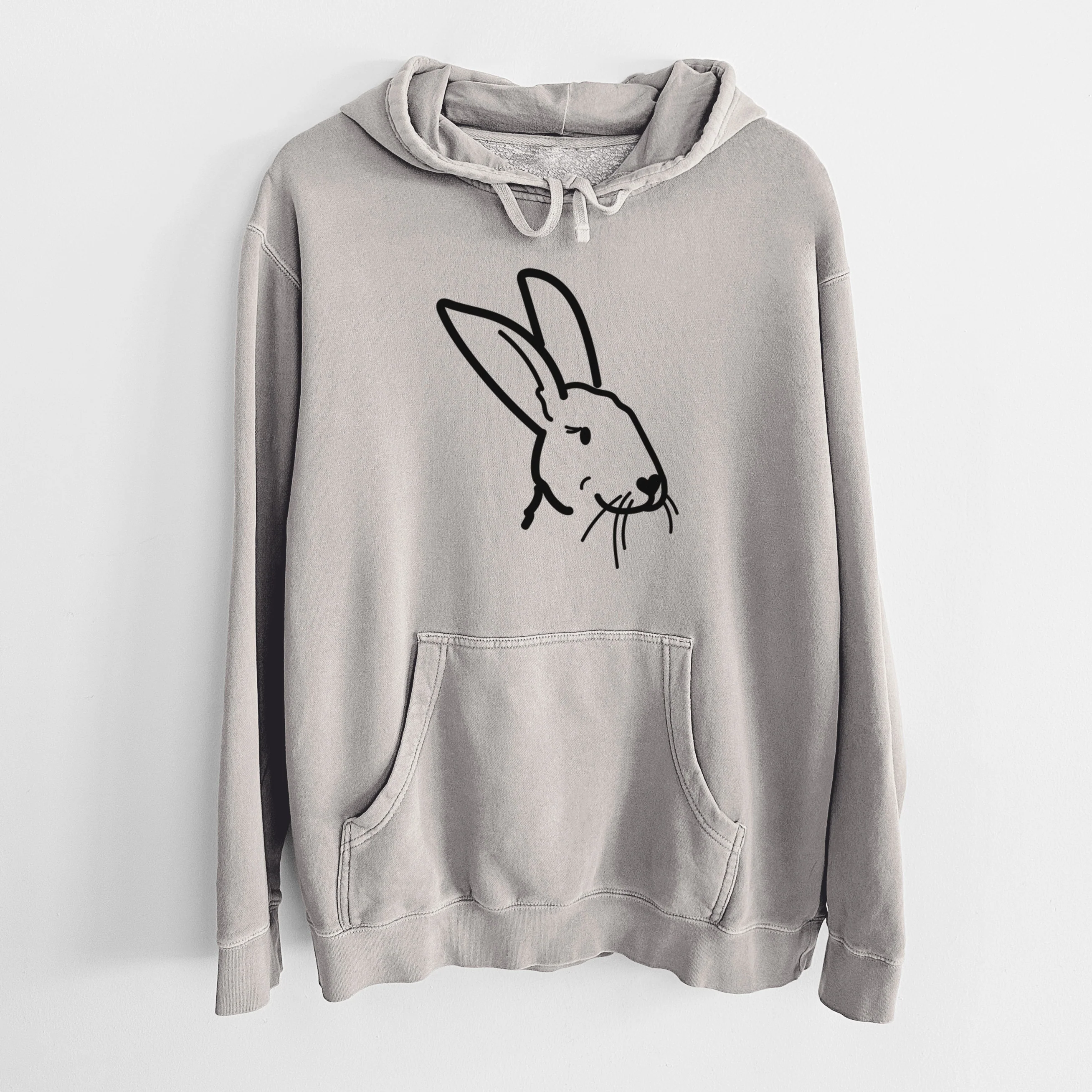 Love Always Rex Rabbit - Betsy - Unisex Pigment Dyed Hoodie - Image 11