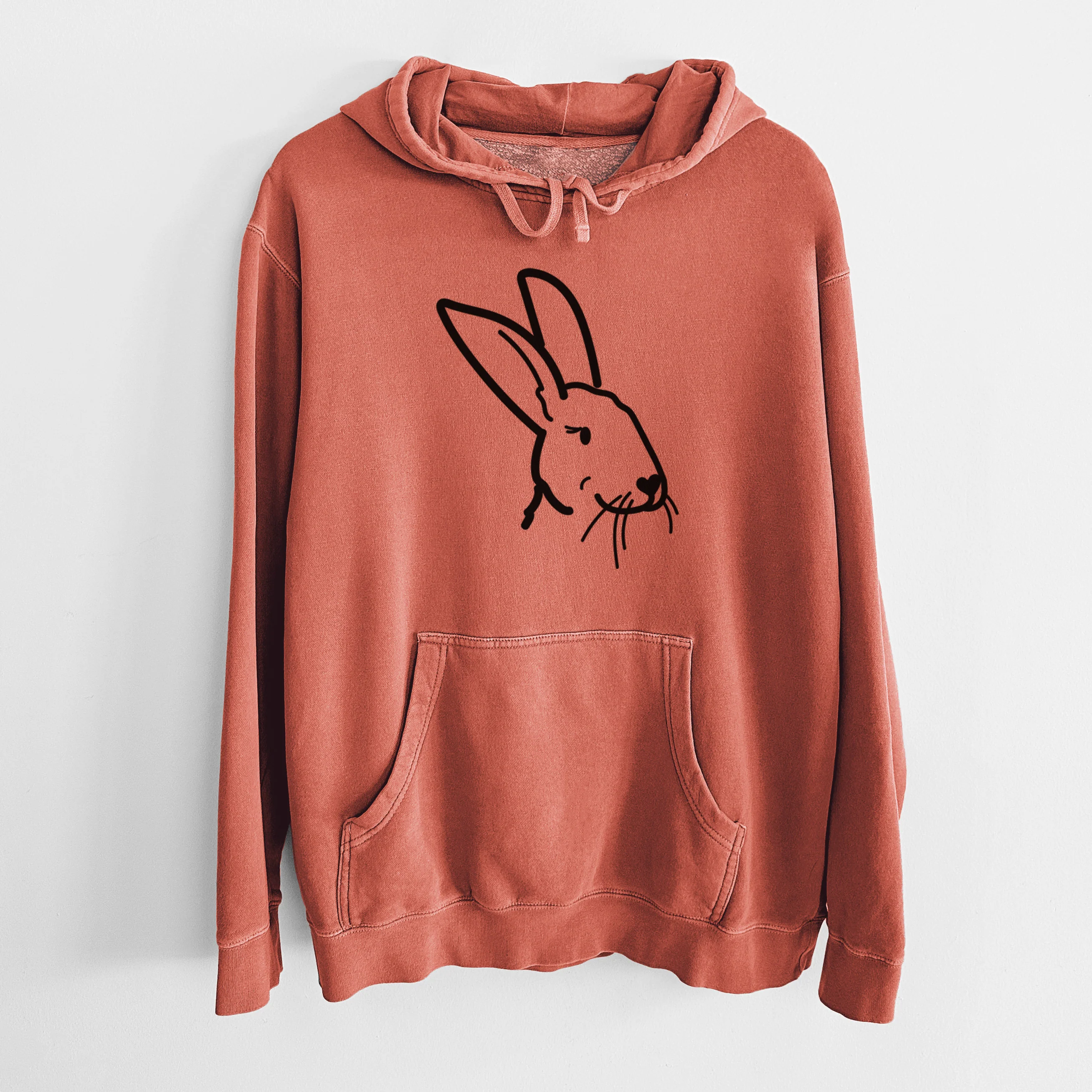 Love Always Rex Rabbit - Betsy - Unisex Pigment Dyed Hoodie - Image 15