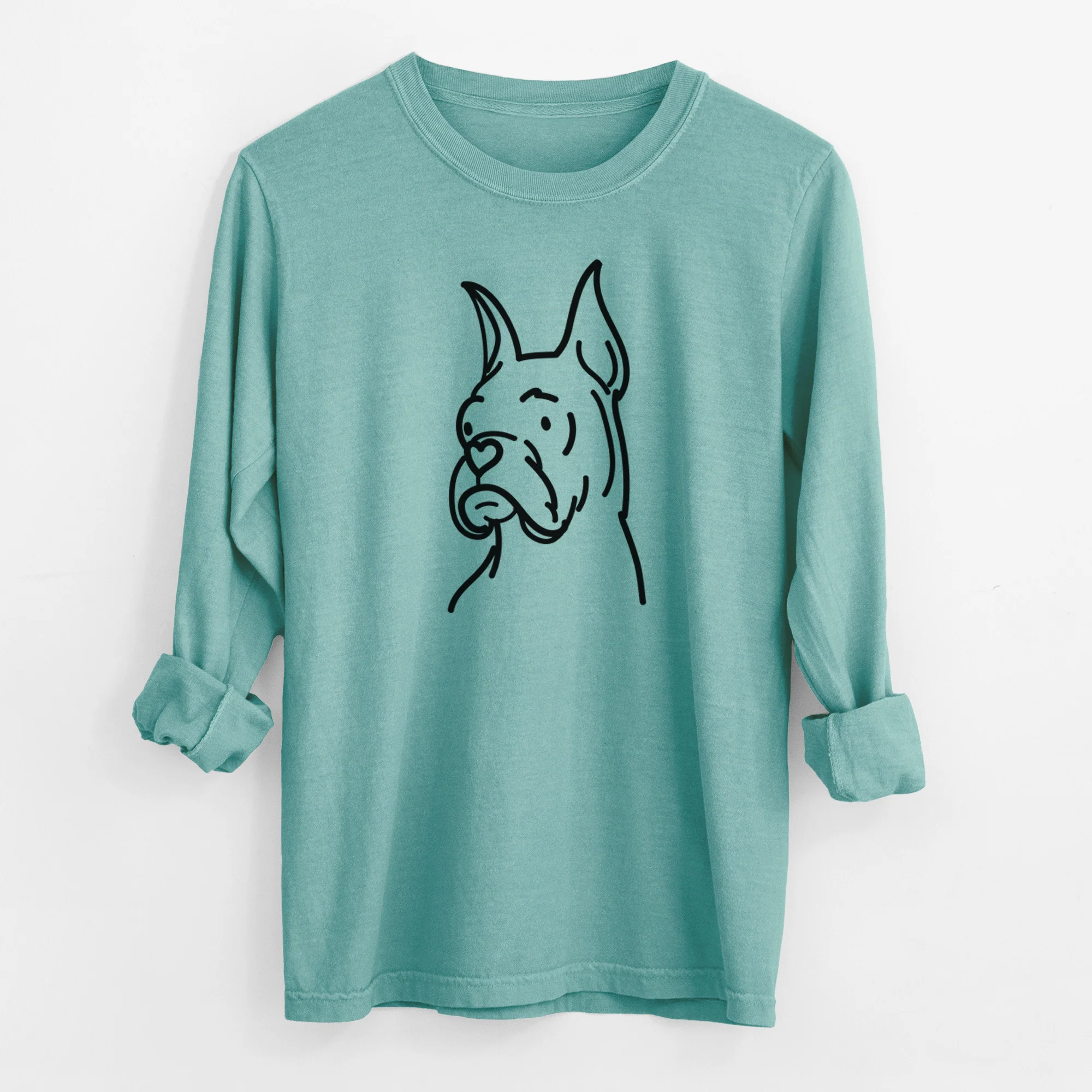 Love Always Rescue Boxer - Billy - Heavyweight 100% Cotton Long Sleeve - Image 12