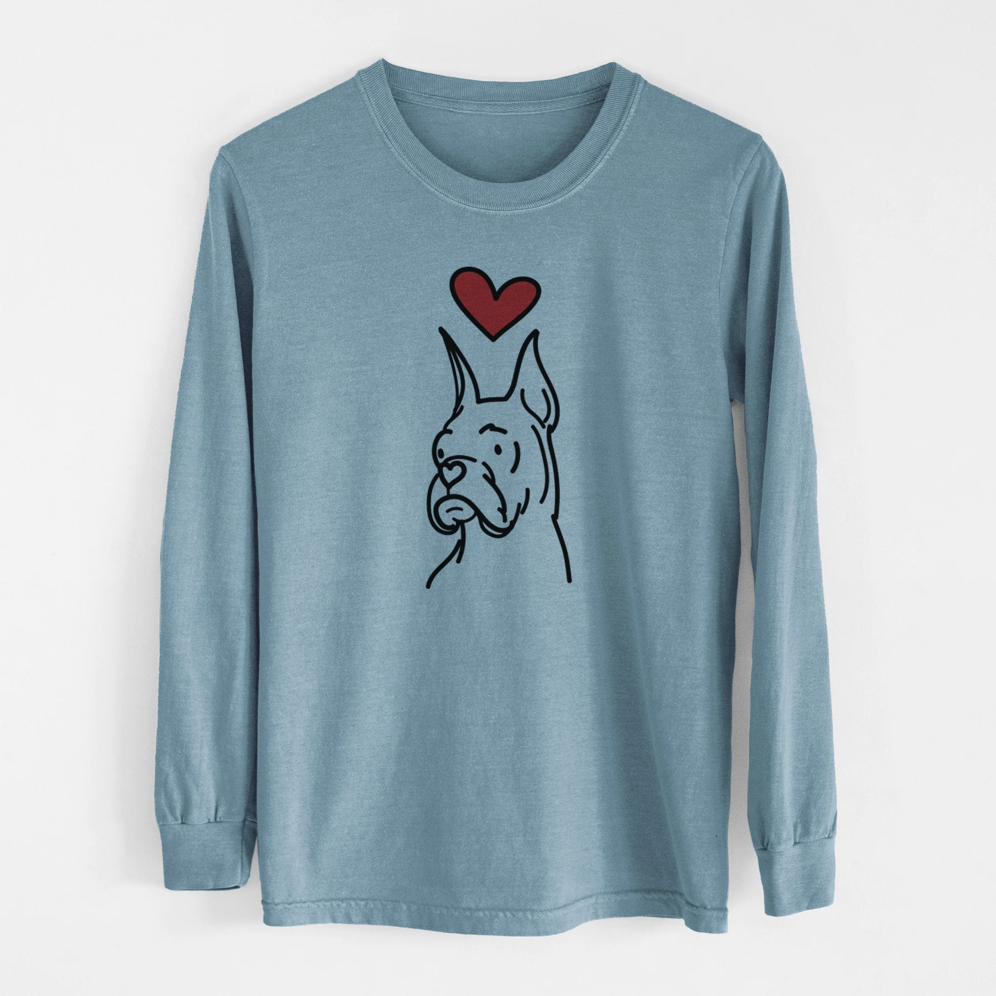Love Always Rescue Boxer - Billy - Heavyweight 100% Cotton Long Sleeve - Image 8