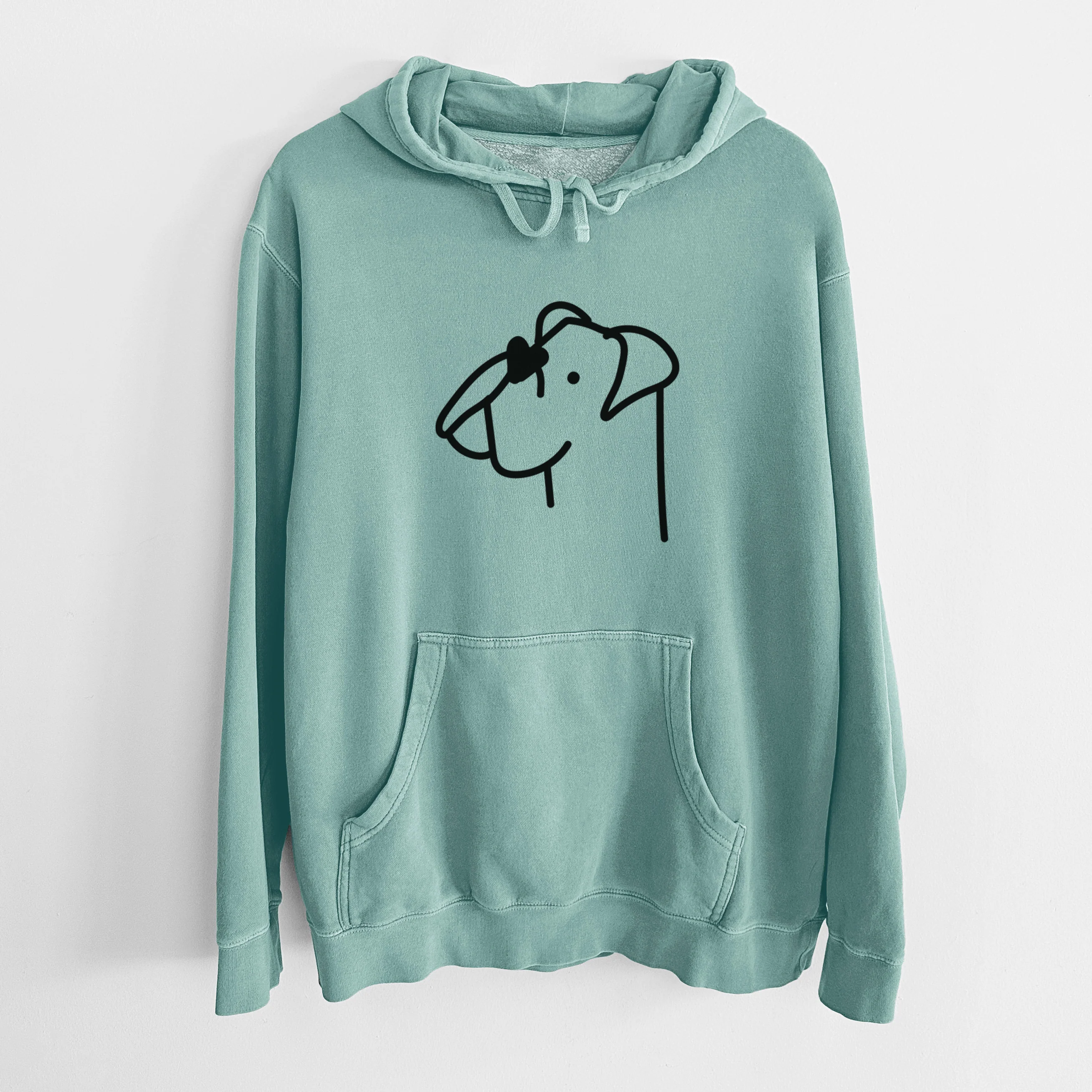 Love Always Boxer - Unisex Pigment Dyed Hoodie - Image 17