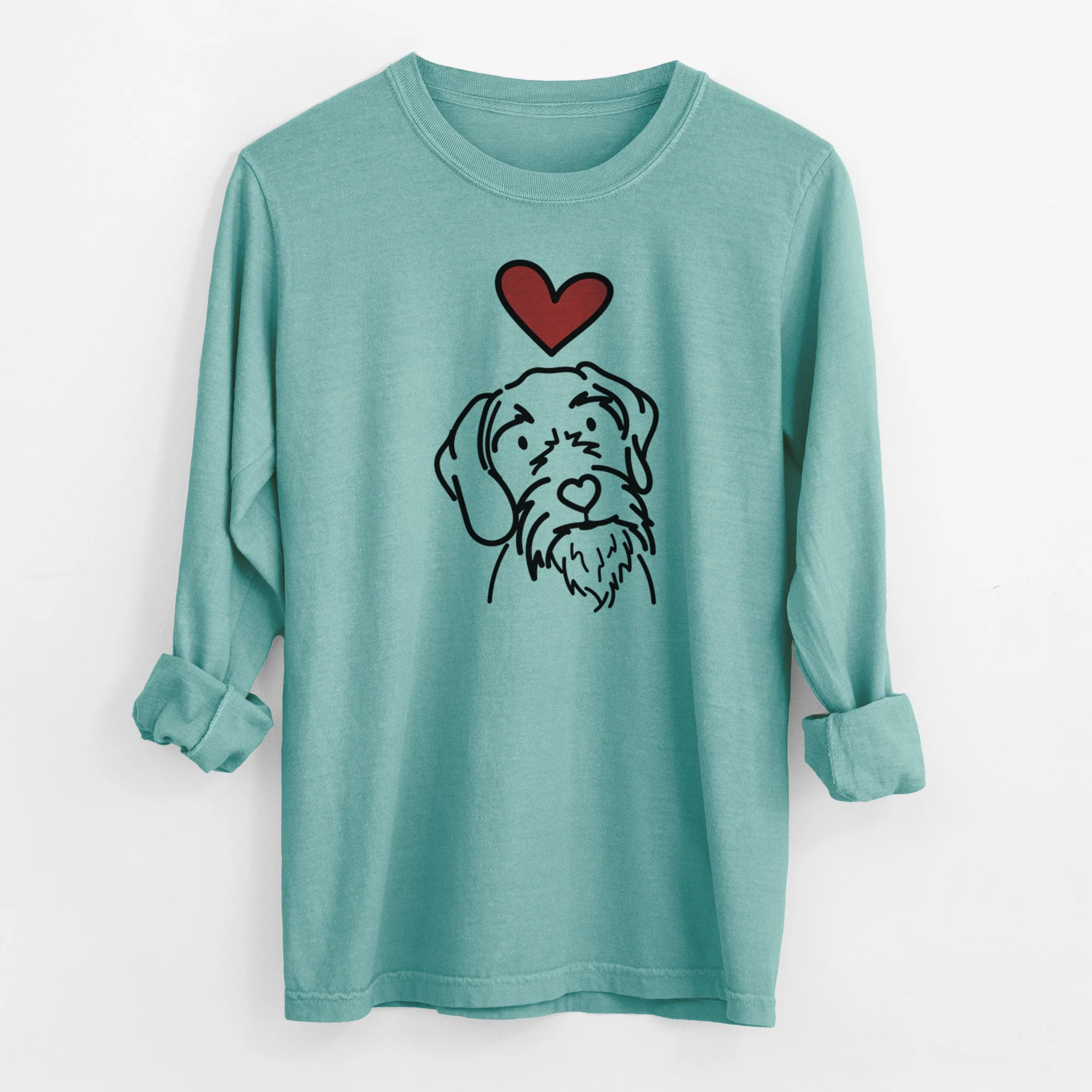 Love Always German Wirehaired Pointer - Buck - Heavyweight 100% Cotton Long Sleeve