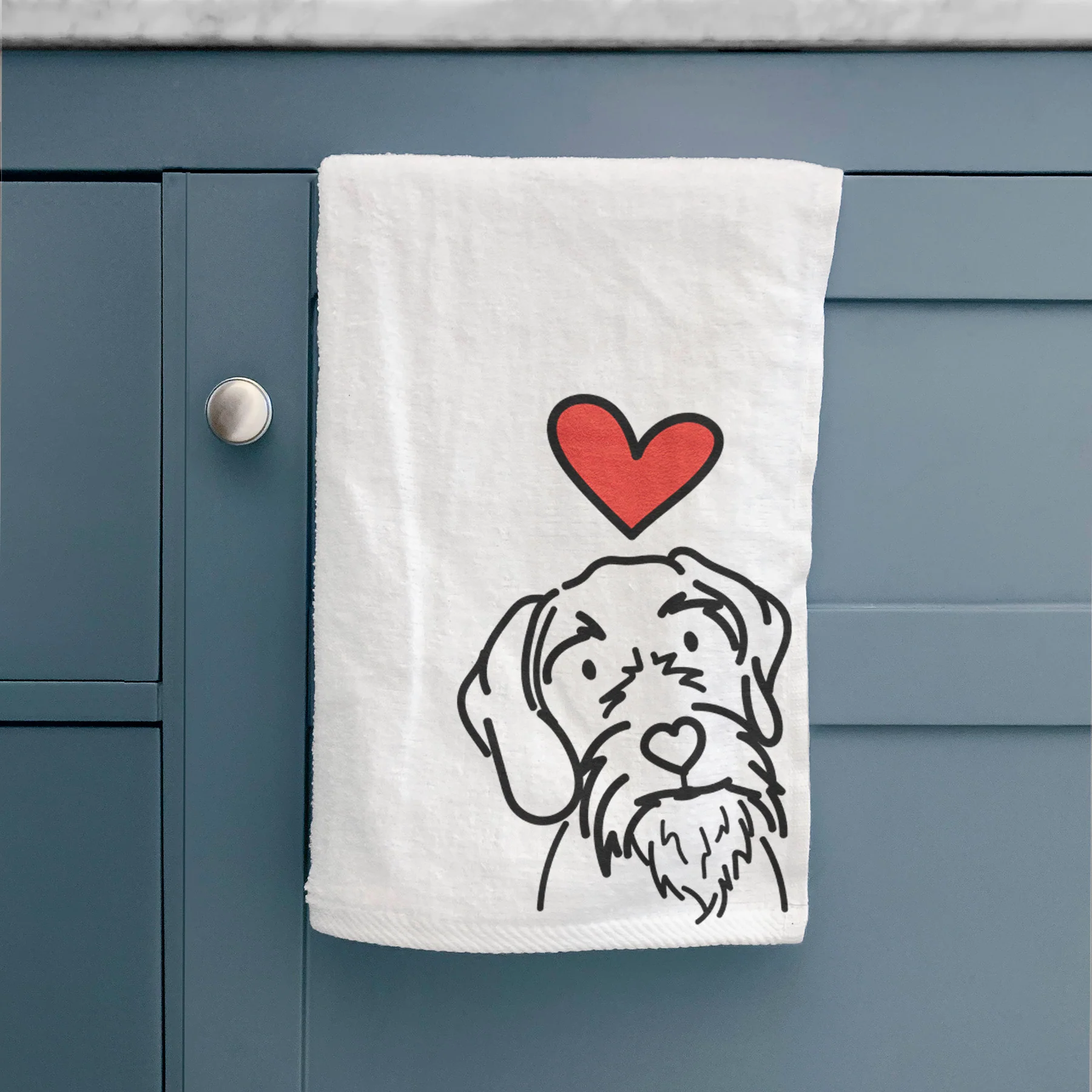 Love Always German Wirehaired Pointer - Buck - Hand Towel - Image 2