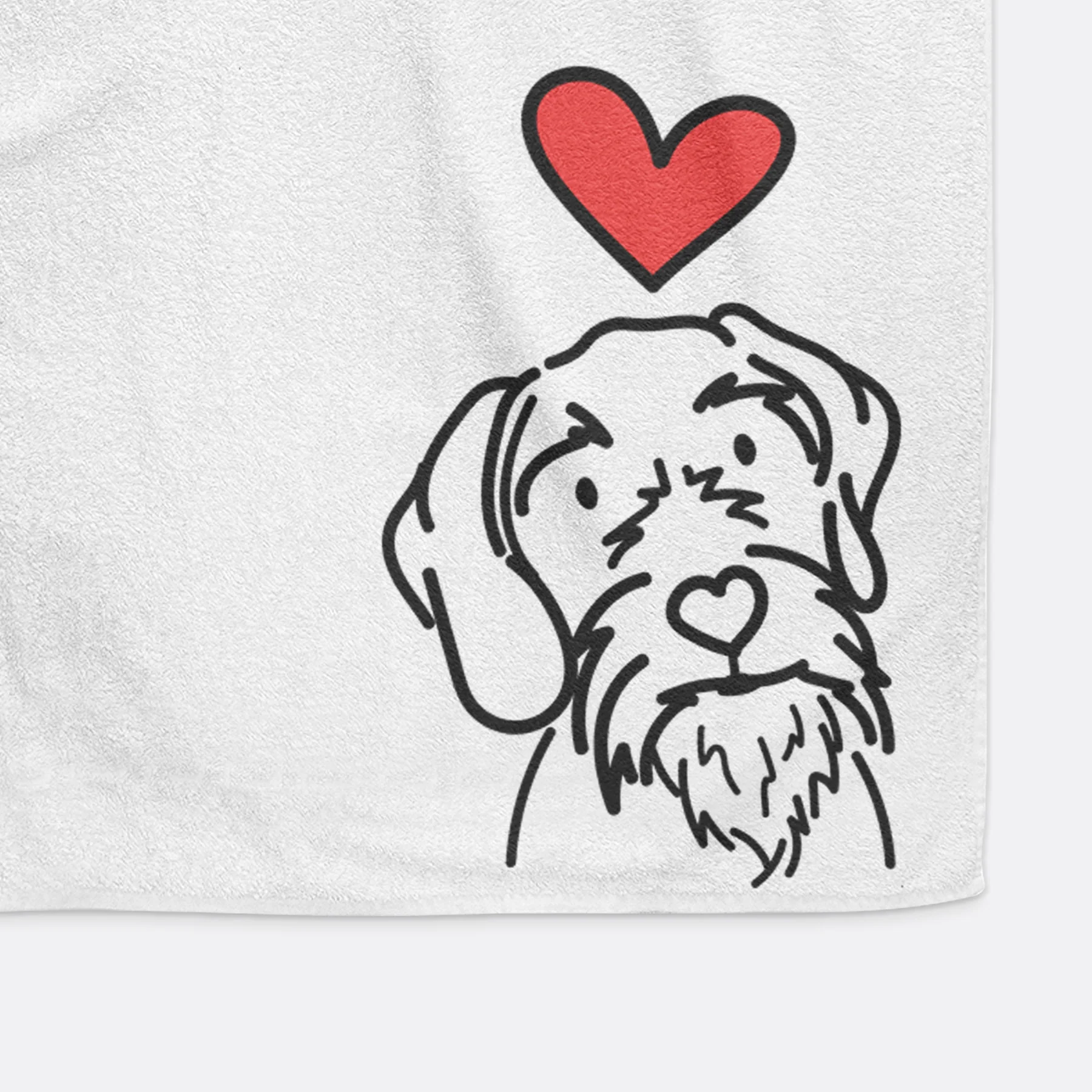 Love Always German Wirehaired Pointer - Buck - Hand Towel - Image 3