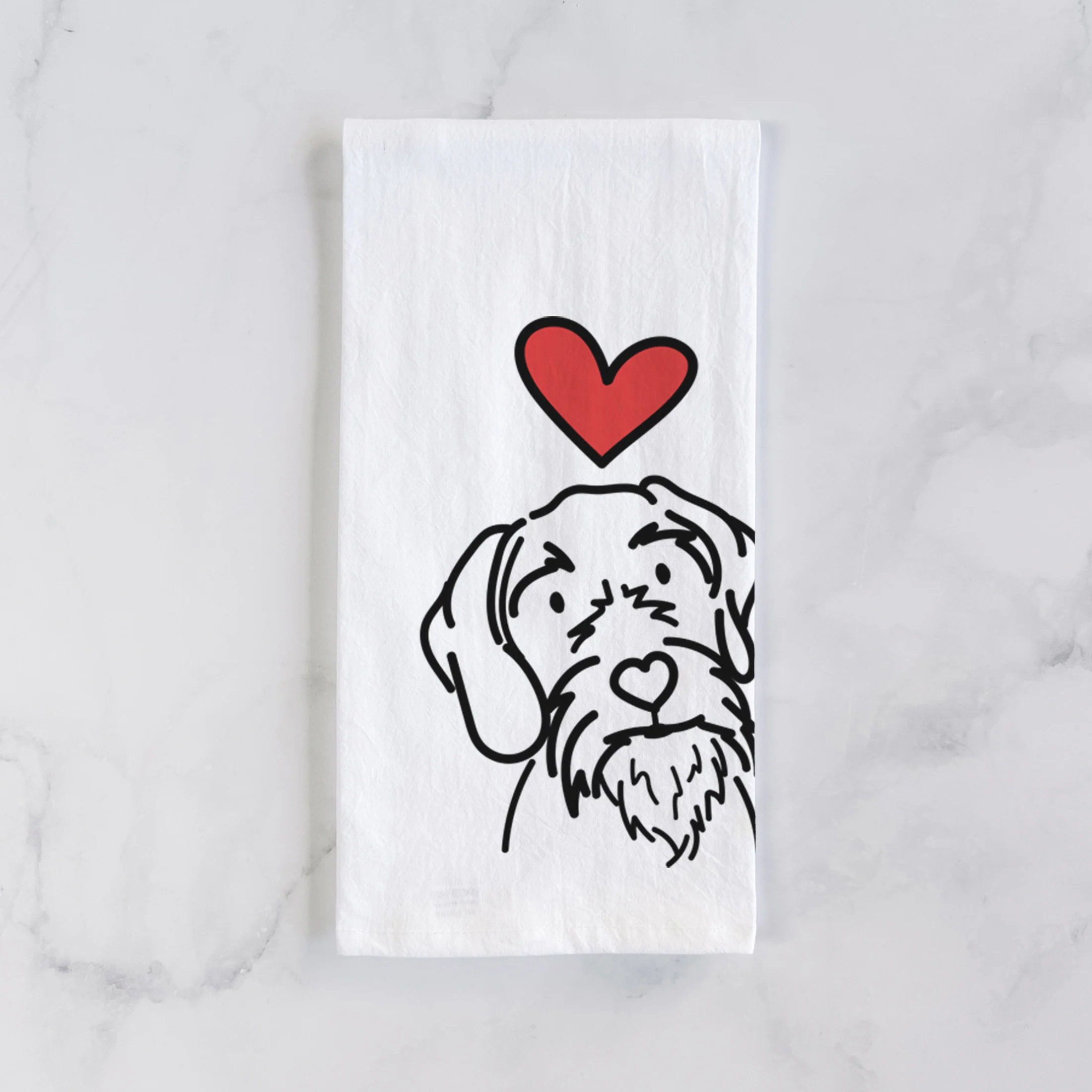 Love Always German Wirehaired Pointer - Buck - Tea Towel - Image 2