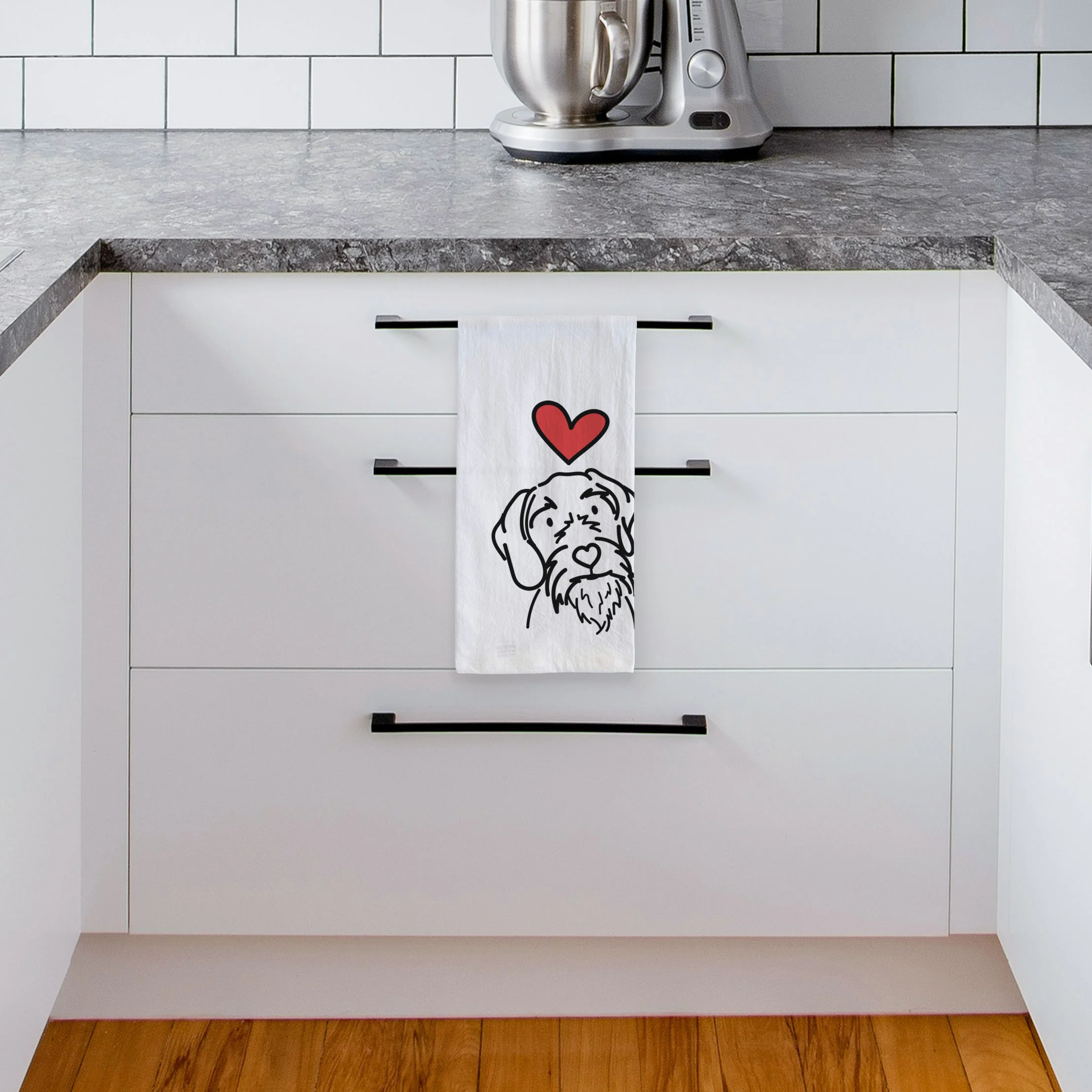 Love Always German Wirehaired Pointer - Buck - Tea Towel - Image 4