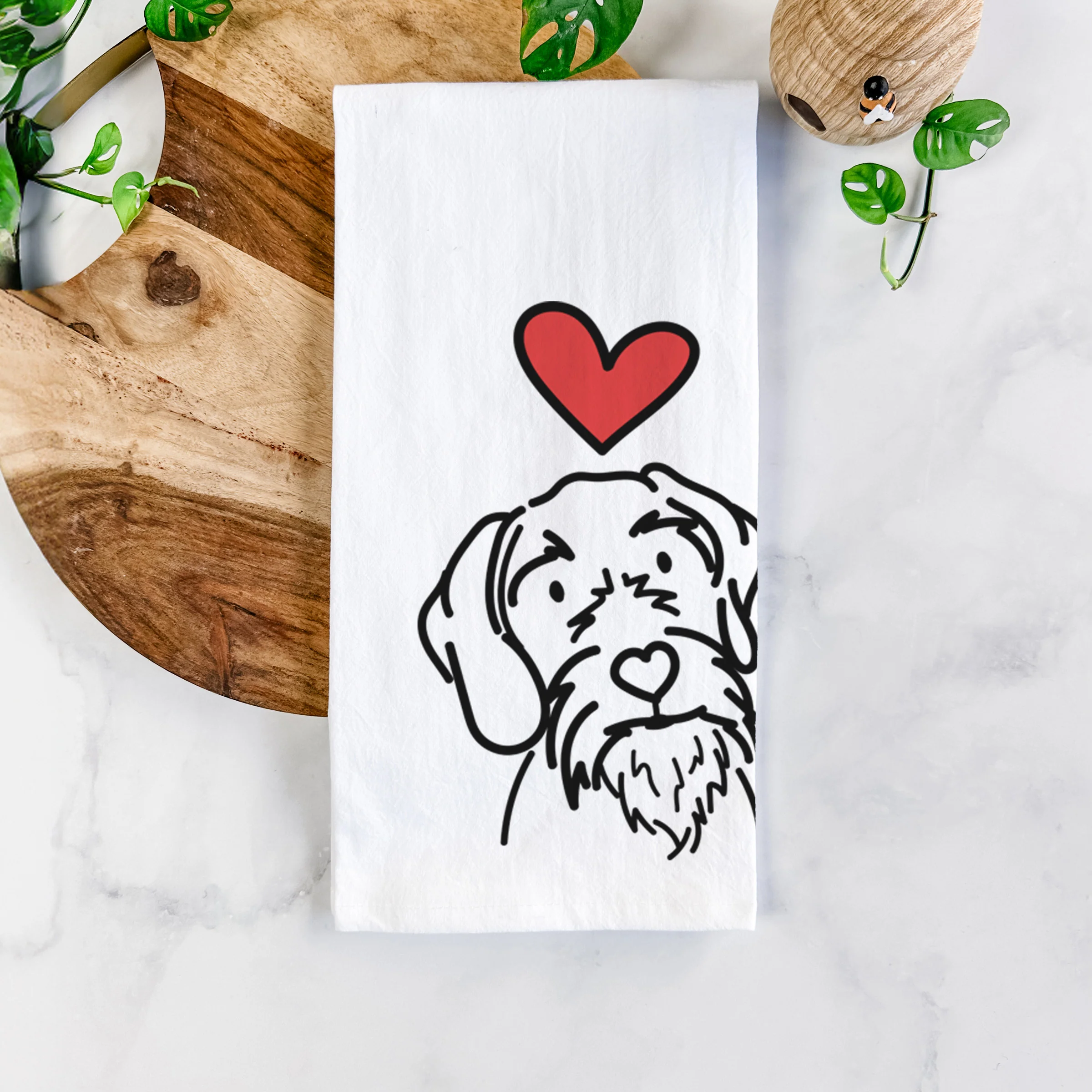 Love Always German Wirehaired Pointer - Buck - Tea Towel - Image 5