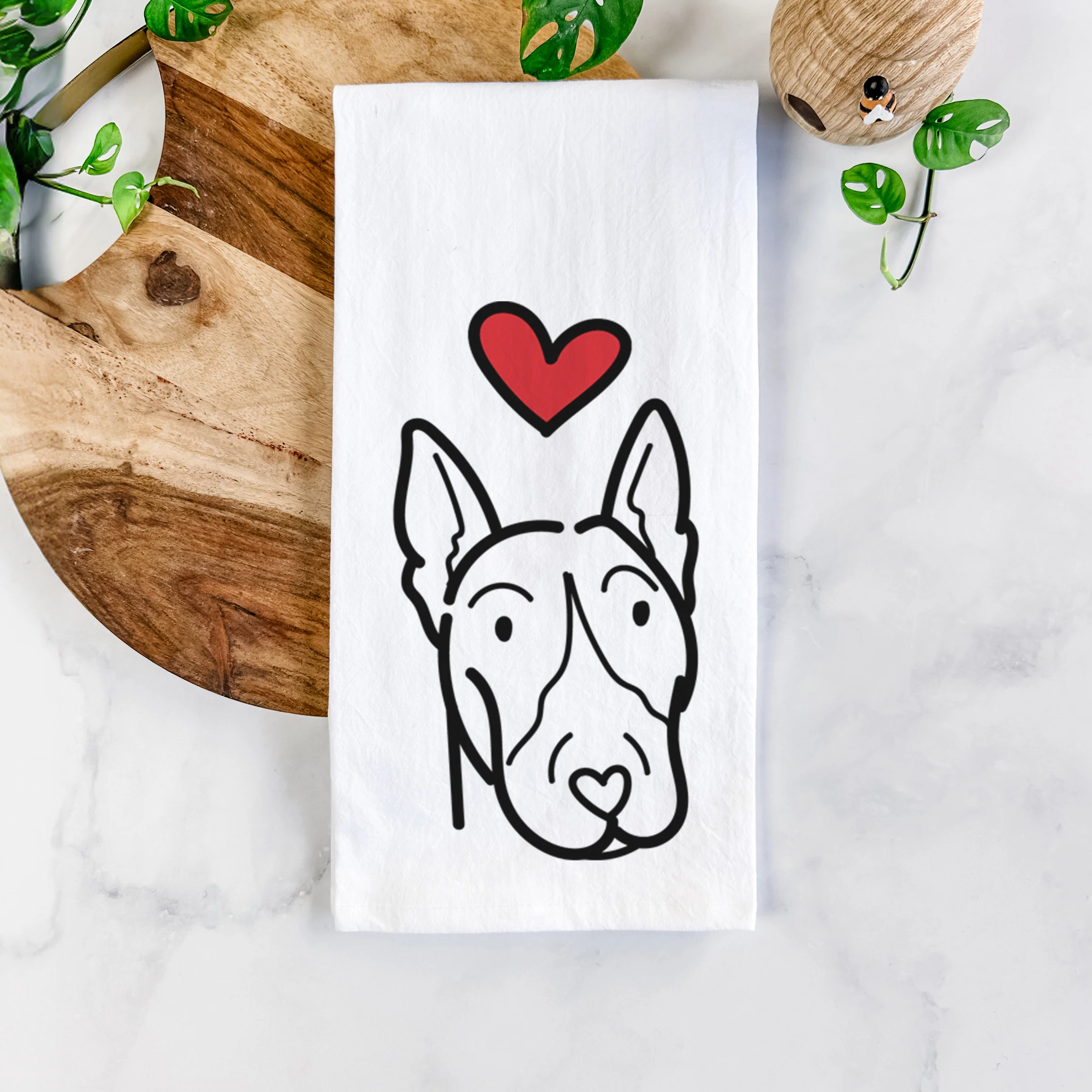 Love Always Bull Terrier - Tea Towel - Image 5