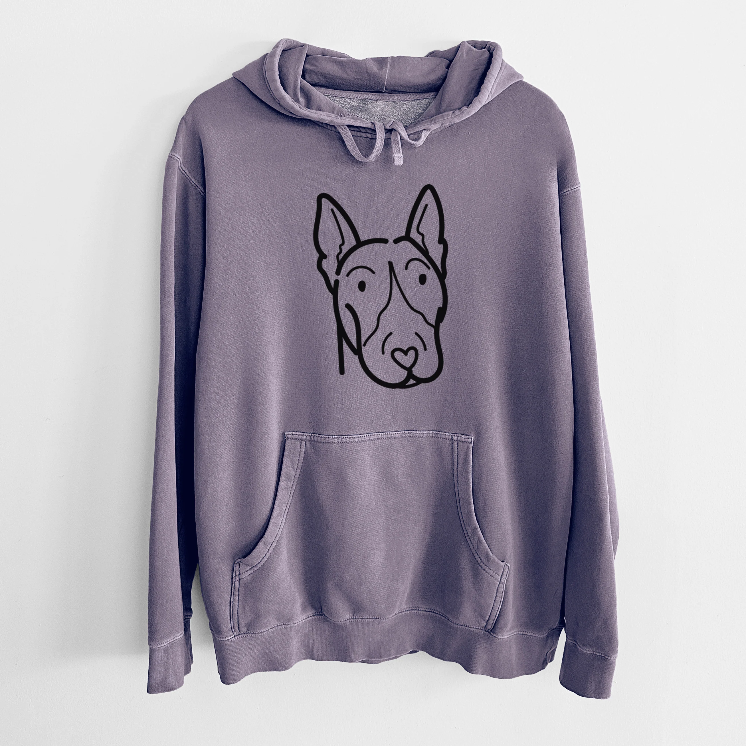 Love Always Bull Terrier - Unisex Pigment Dyed Hoodie - Image 16