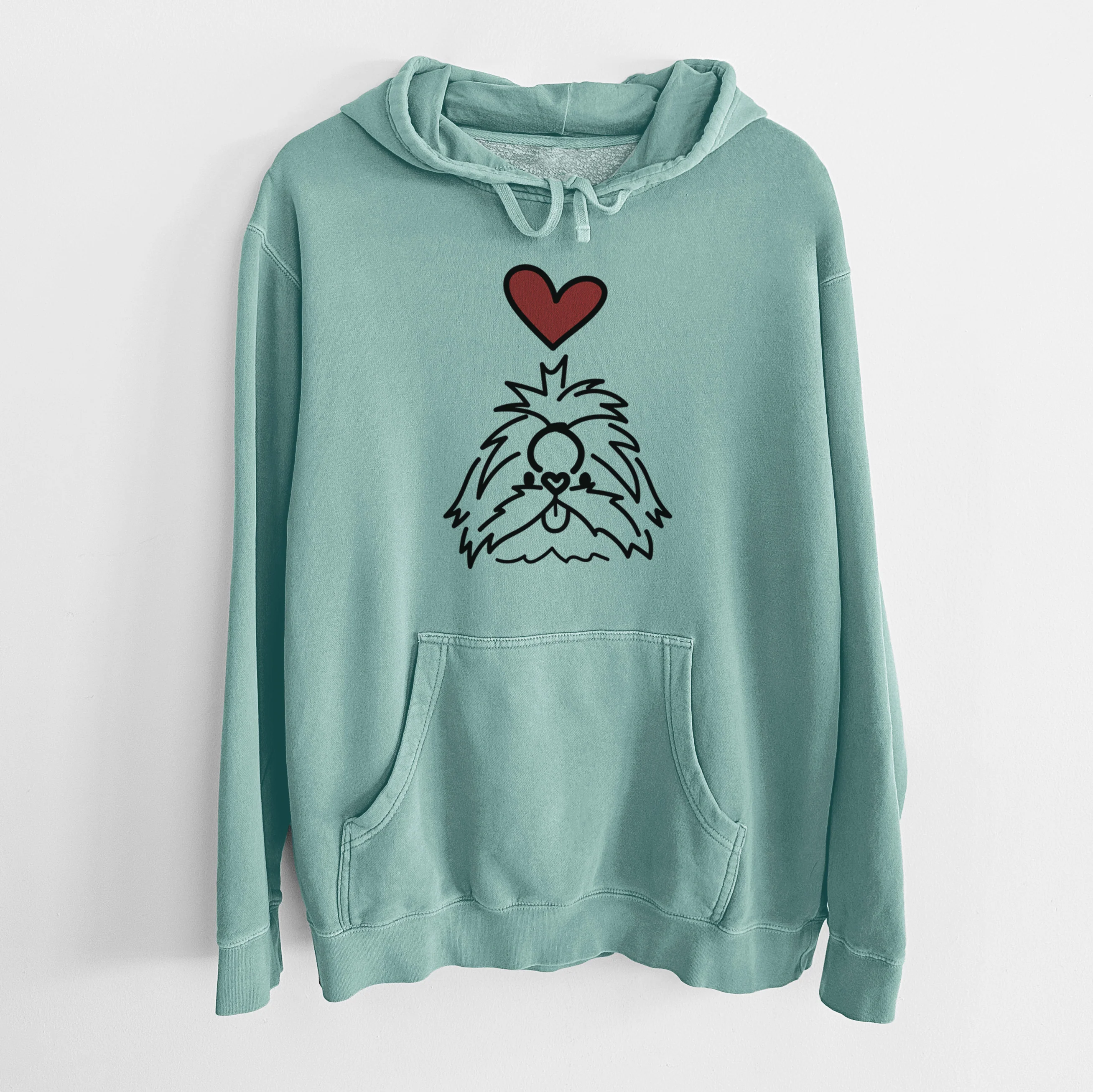 Love Always Shih Tzu - CoCo - Unisex Pigment Dyed Hoodie - Image 10