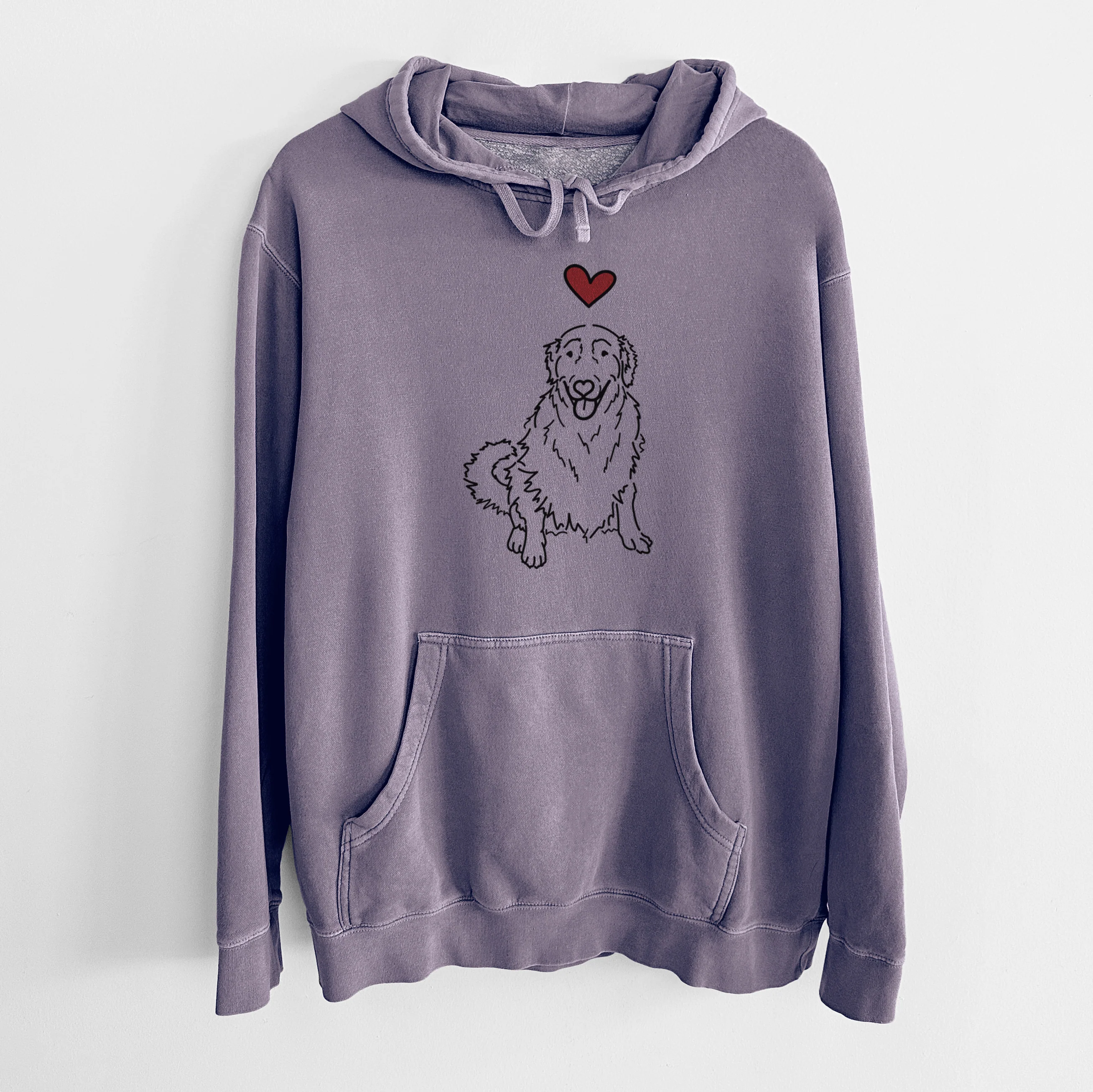 Love Always Golden Retriever - Daisy - Unisex Pigment Dyed Hoodie - Image 9