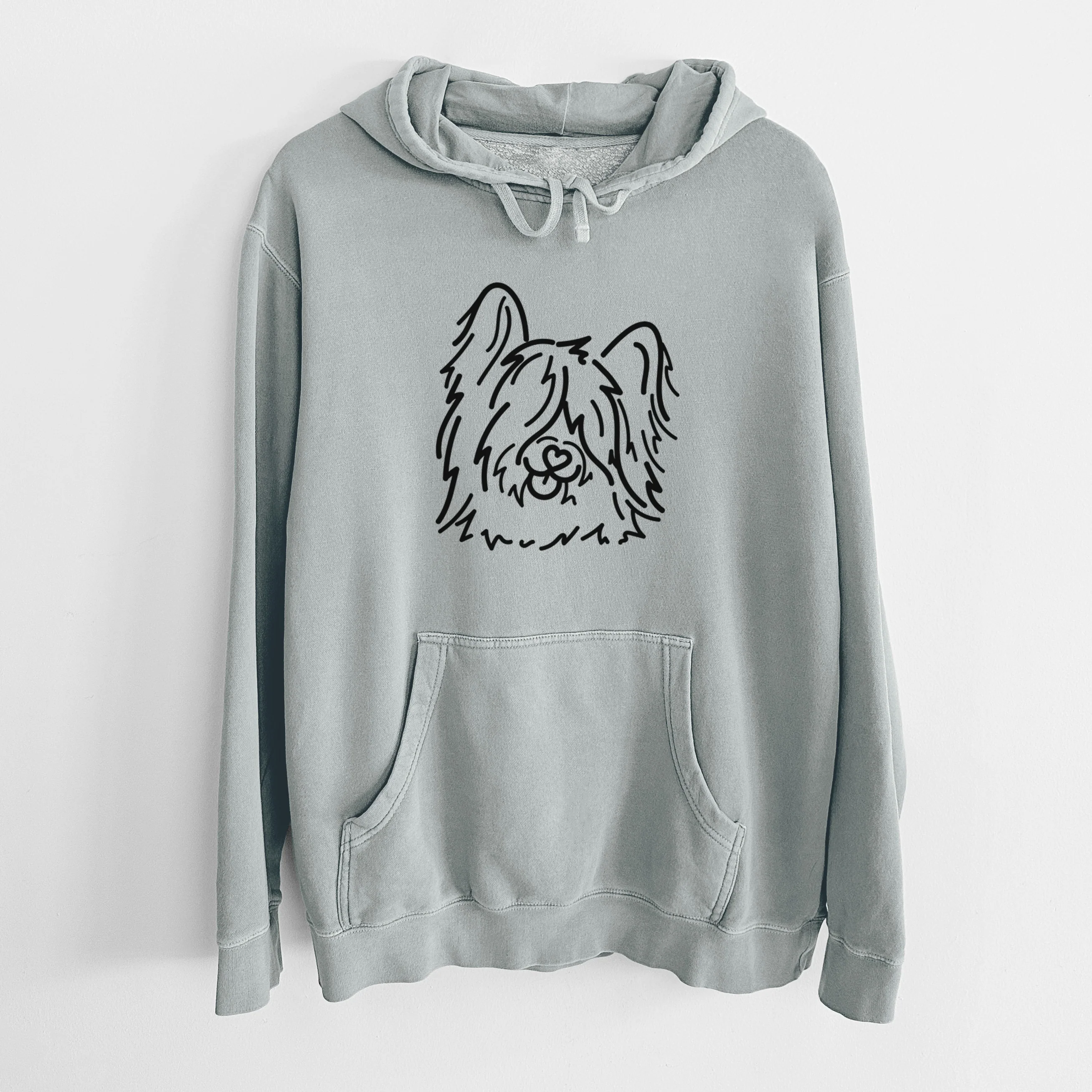 Love Always Skye Terrier - Dougal - Unisex Pigment Dyed Hoodie - Image 14