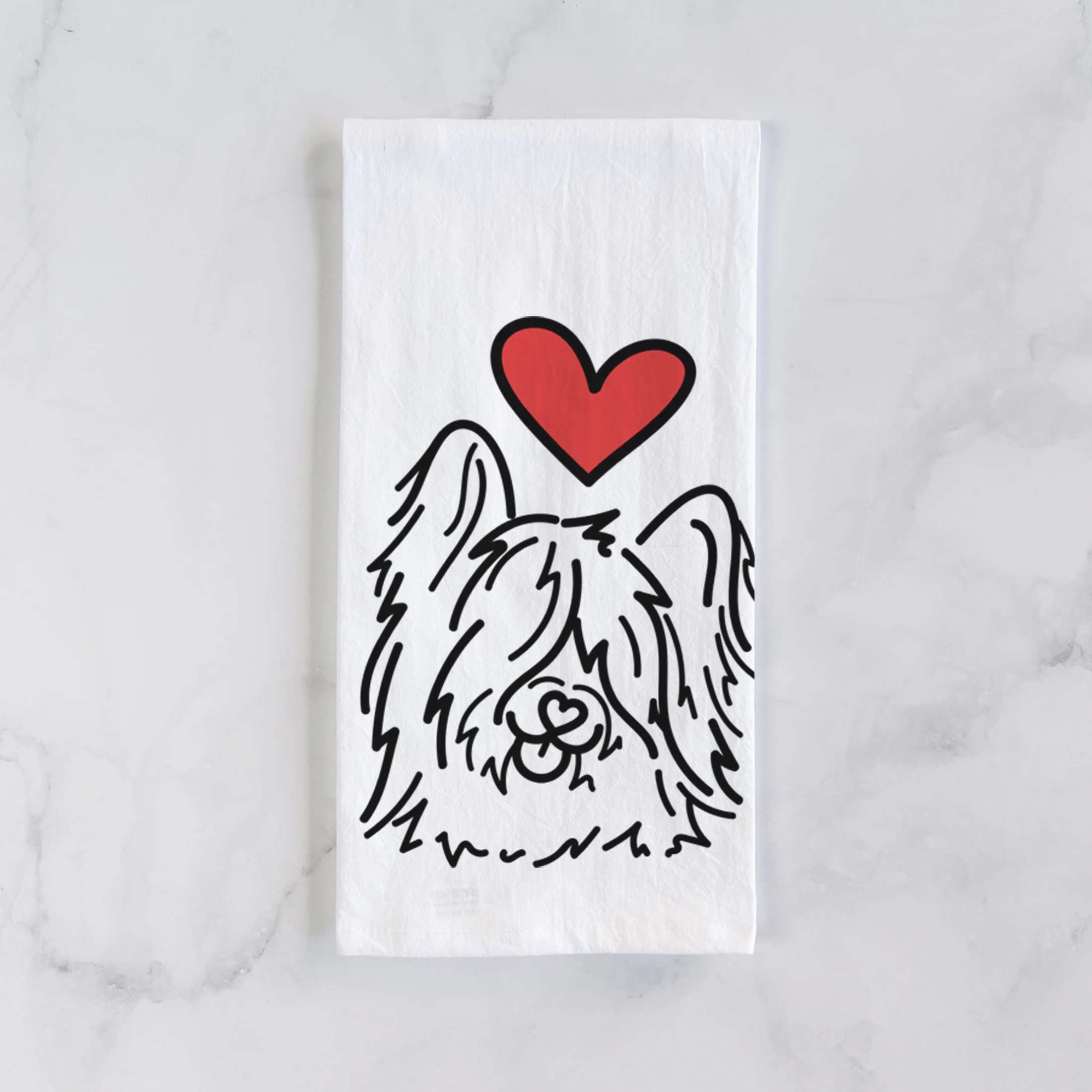 Love Always Skye Terrier - Dougal - Tea Towel - Image 2