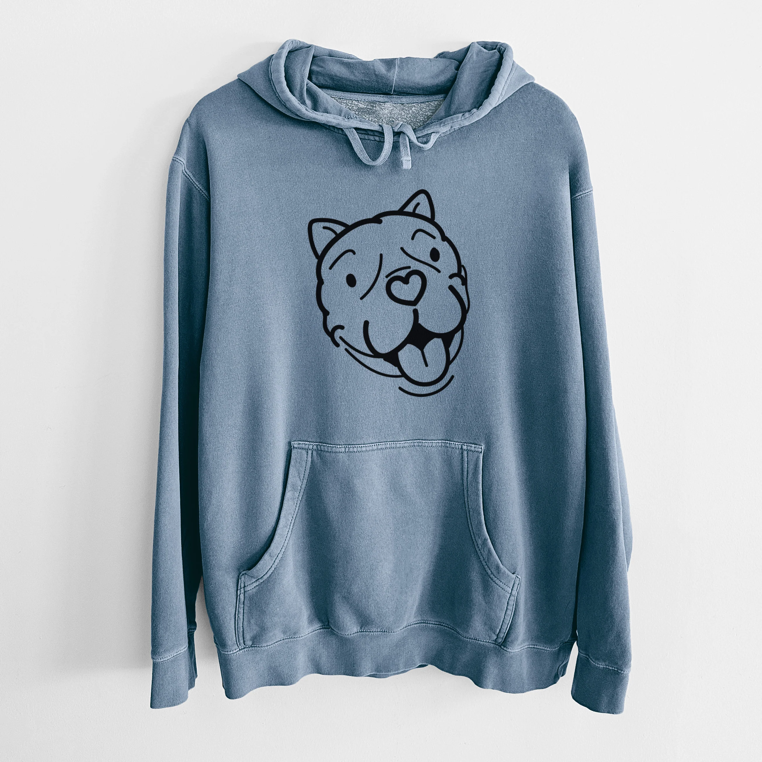 Love Always American Bulldog - Draco - Unisex Pigment Dyed Hoodie - Image 13
