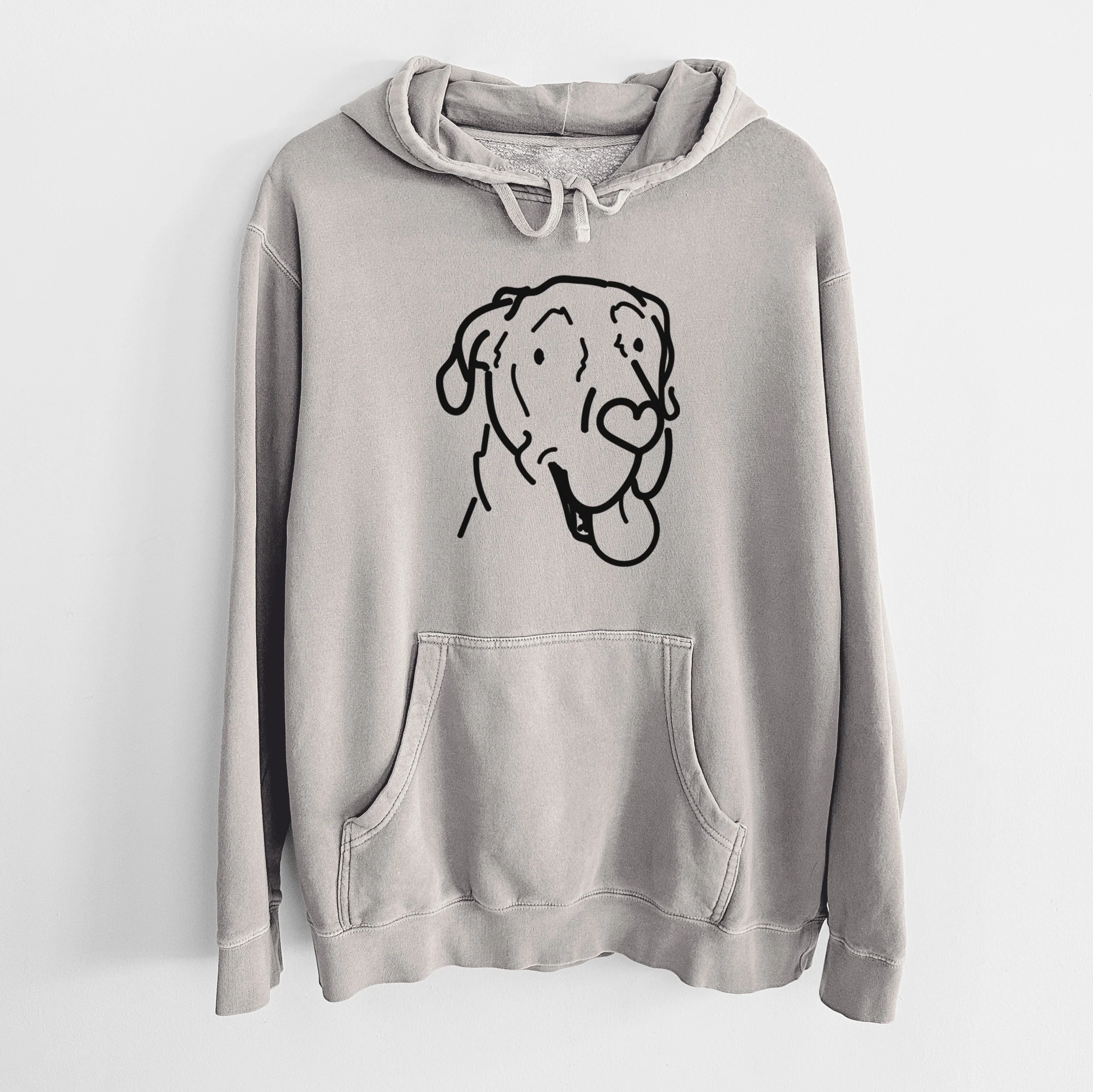 Love Always Great Dane - Duncan - Unisex Pigment Dyed Hoodie - Image 11