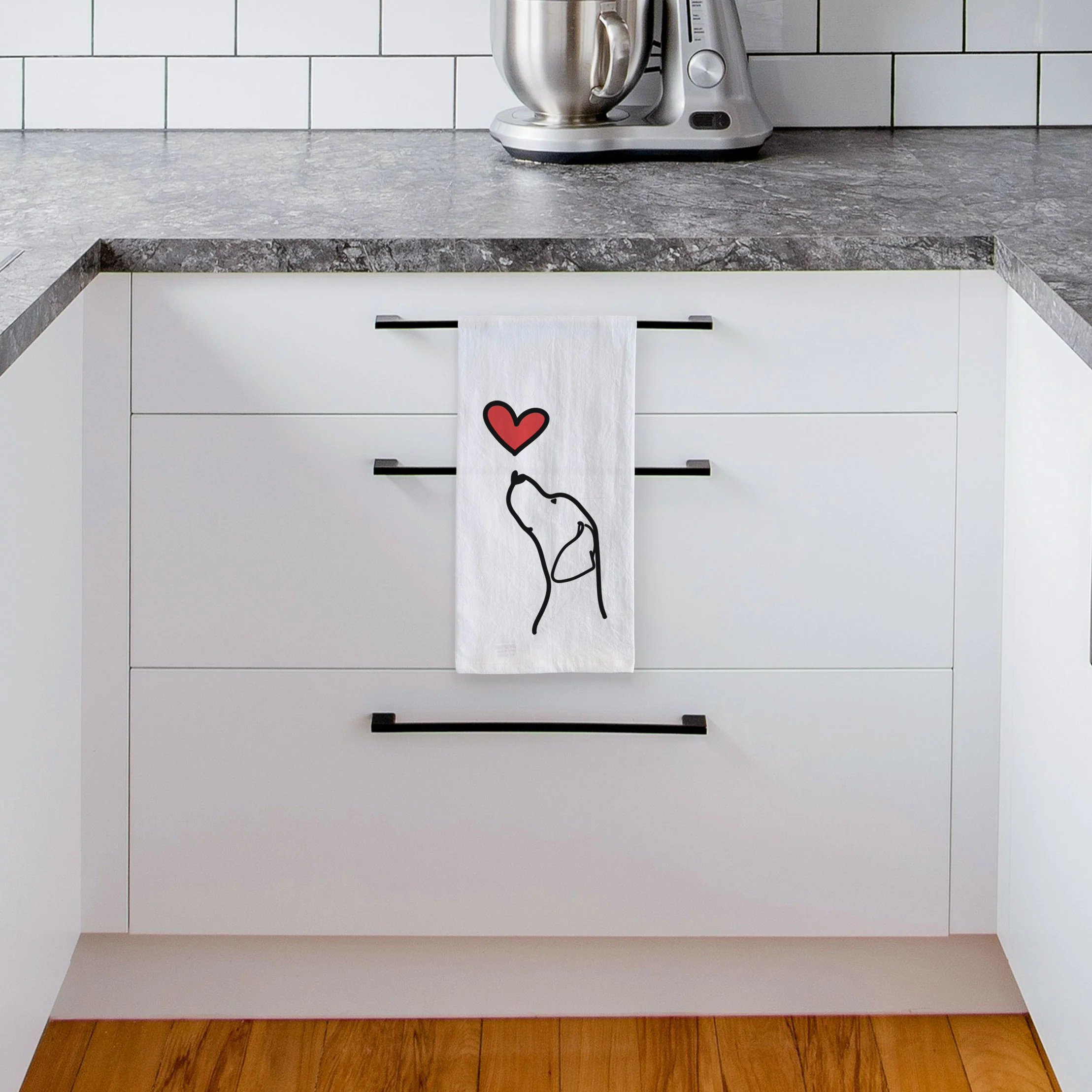 Love Always English Pointer Profile - Tea Towel - Image 4