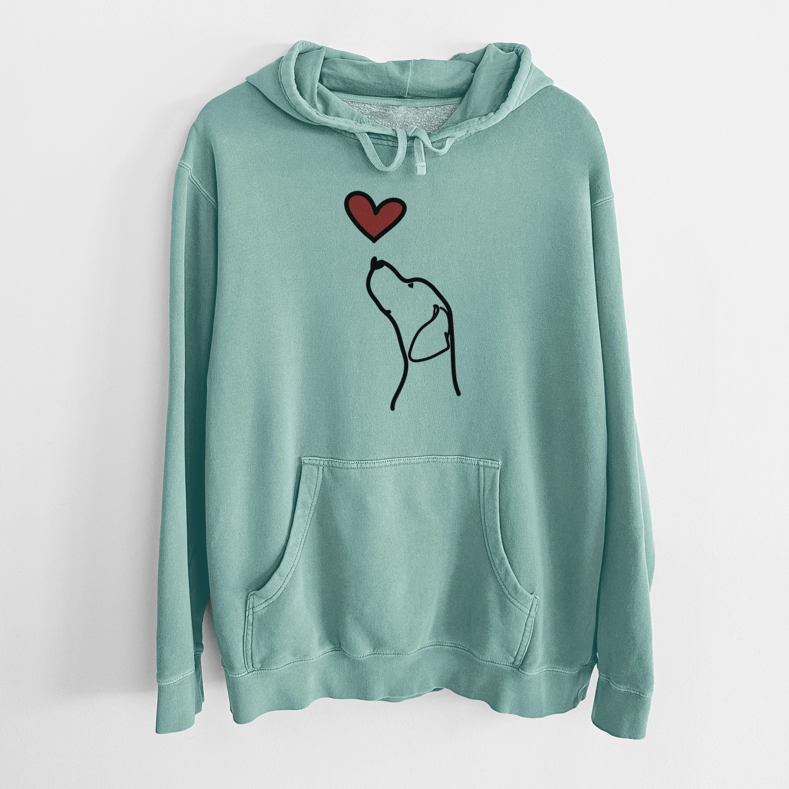 Love Always English Pointer Profile - Unisex Pigment Dyed Hoodie - Image 10