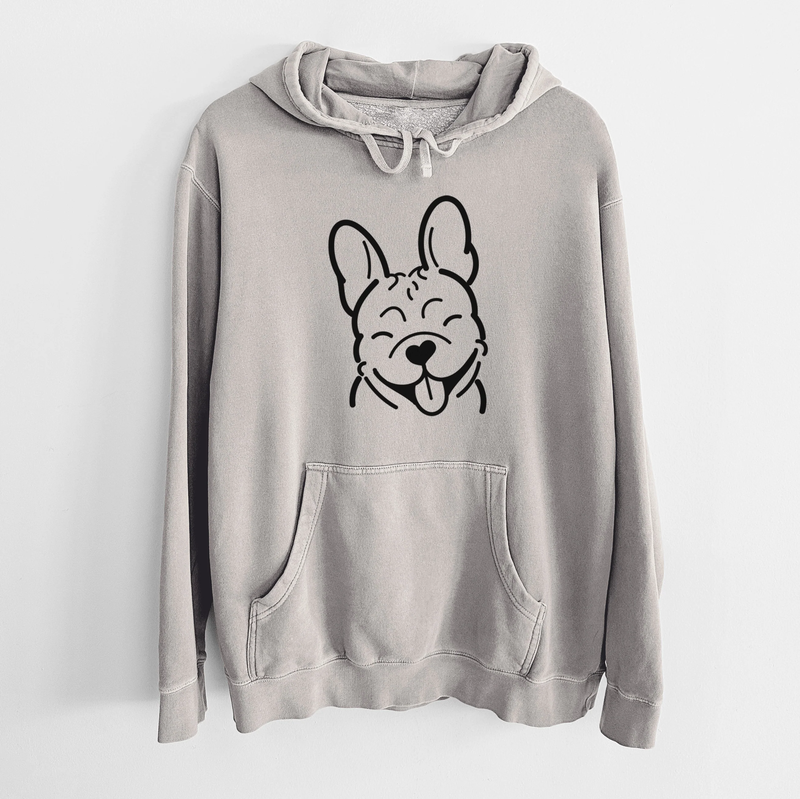 Love Always French Bulldog - Unisex Pigment Dyed Hoodie - Image 11