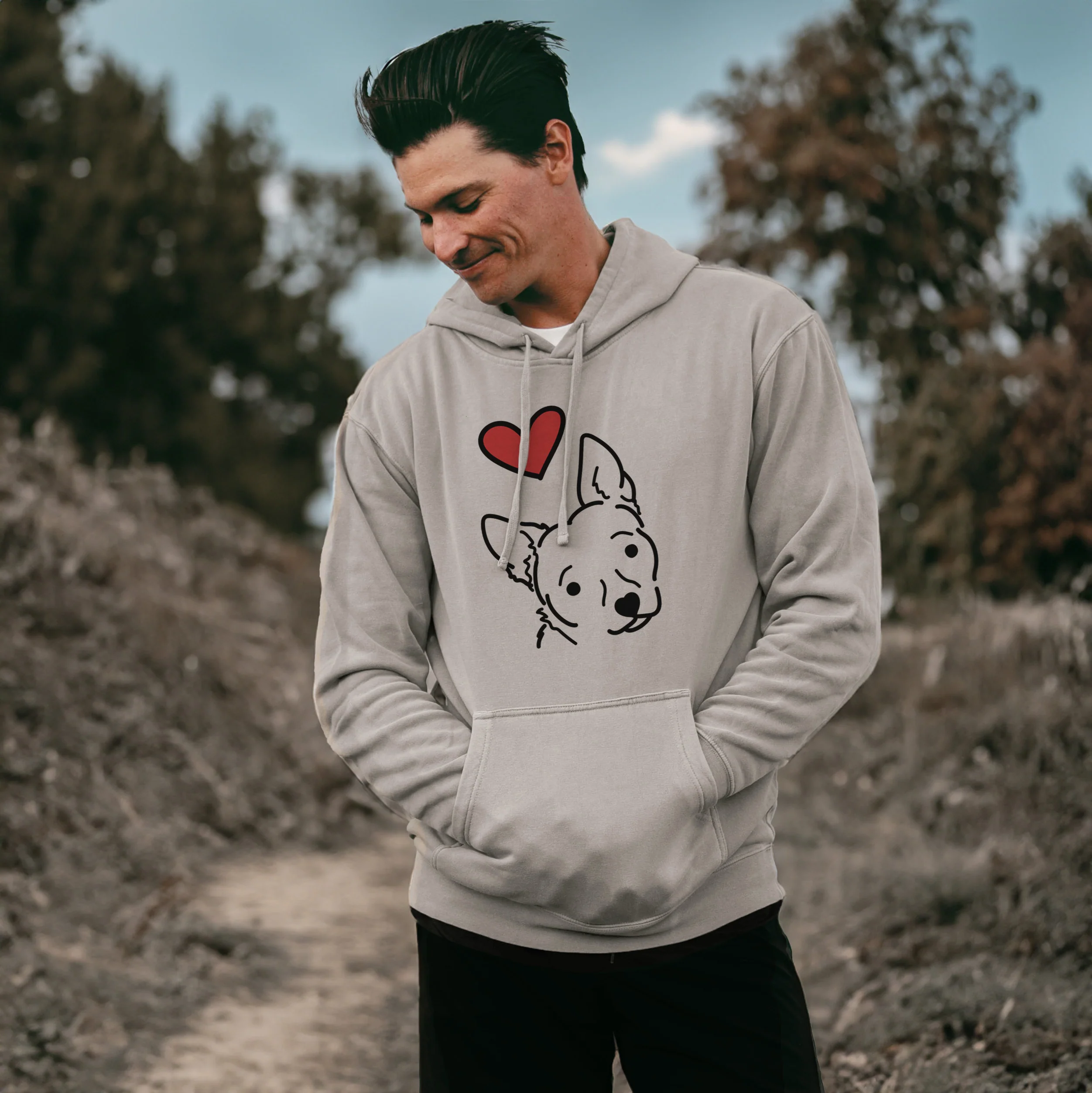 Love Always Chihuahua Mix - GiGi - Unisex Pigment Dyed Hoodie - Image 3