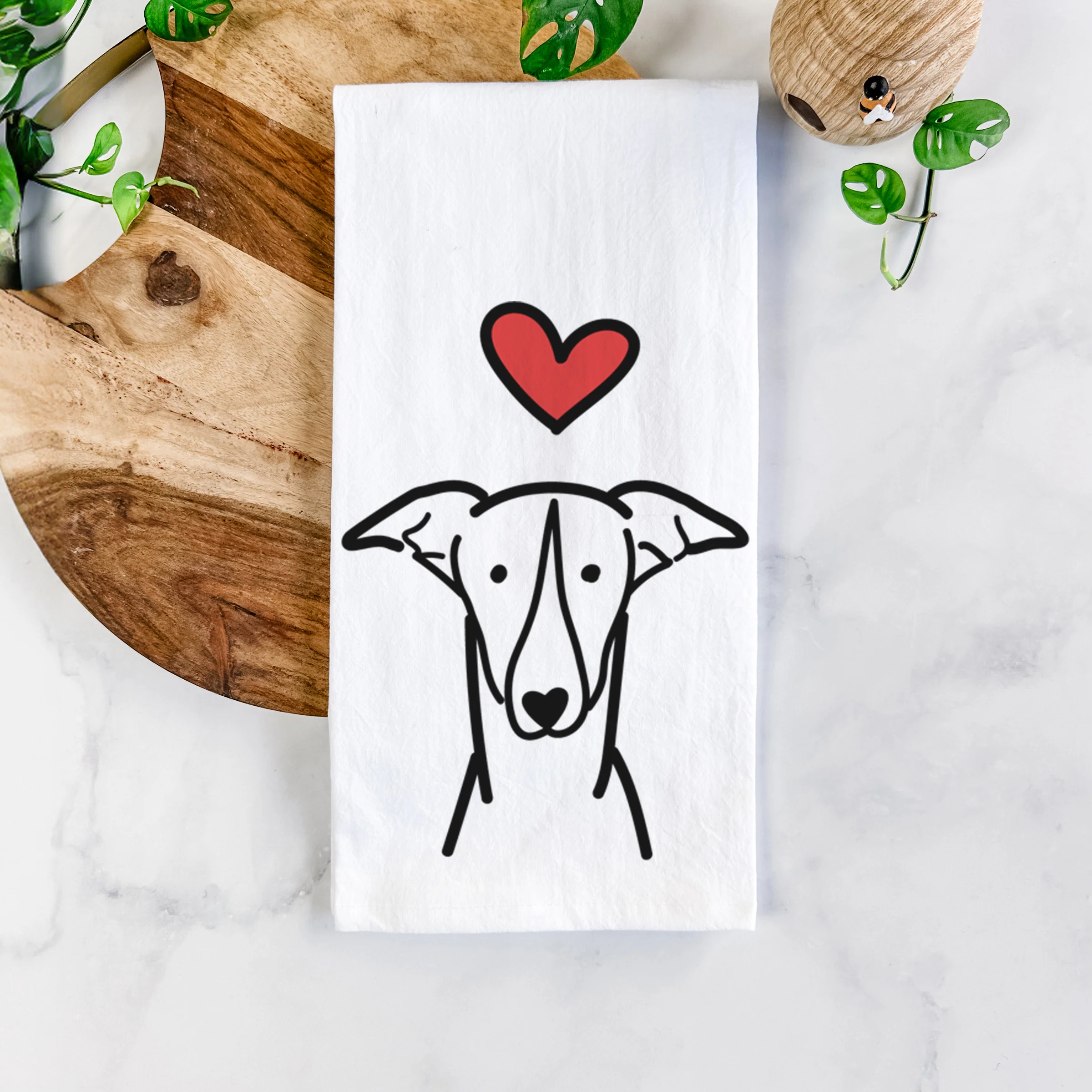 Love Always Greyhound - Tea Towel - Image 5