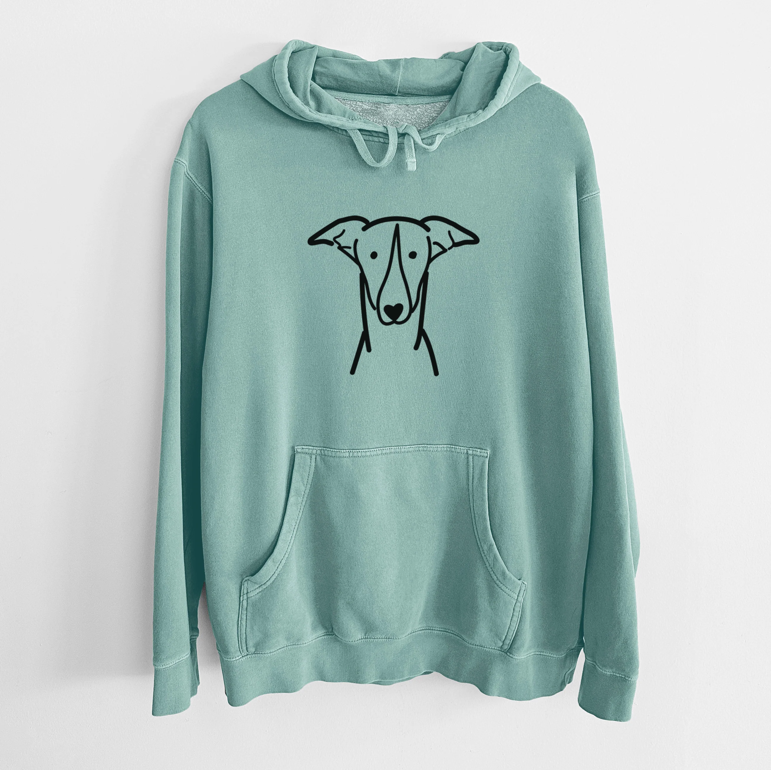 Love Always Greyhound - Unisex Pigment Dyed Hoodie - Image 17