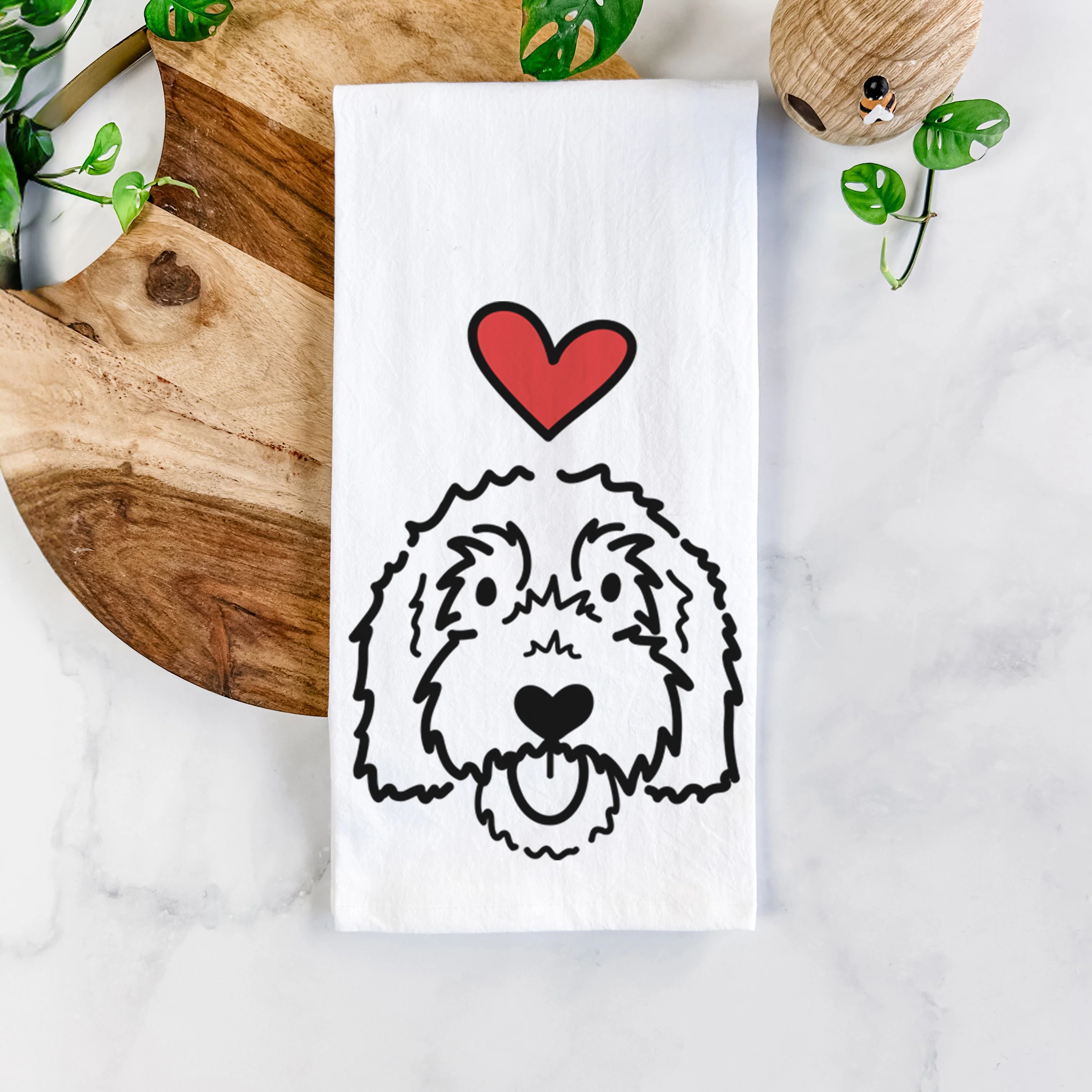 Love Always Goldendoodle - Gus - Tea Towel - Image 5