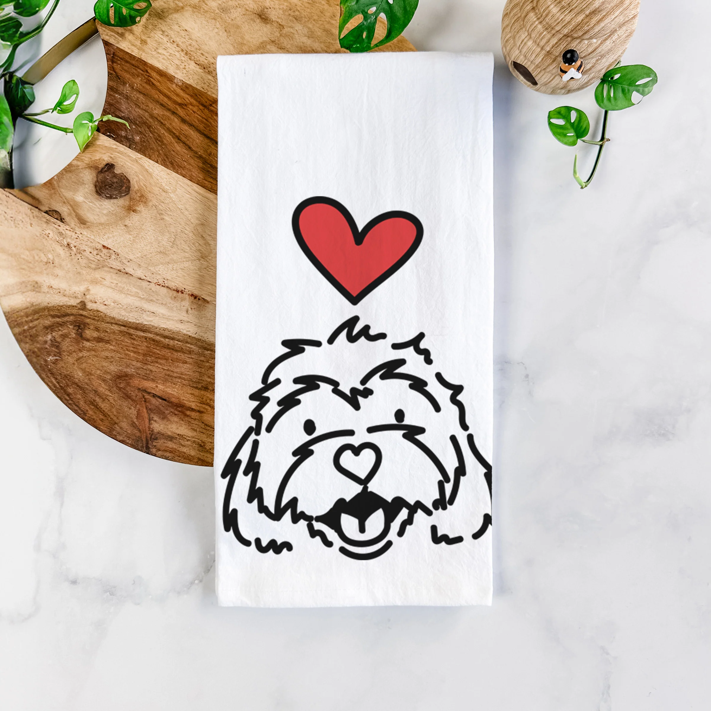 Love Always Cavachon - Harry - Tea Towel - Image 5