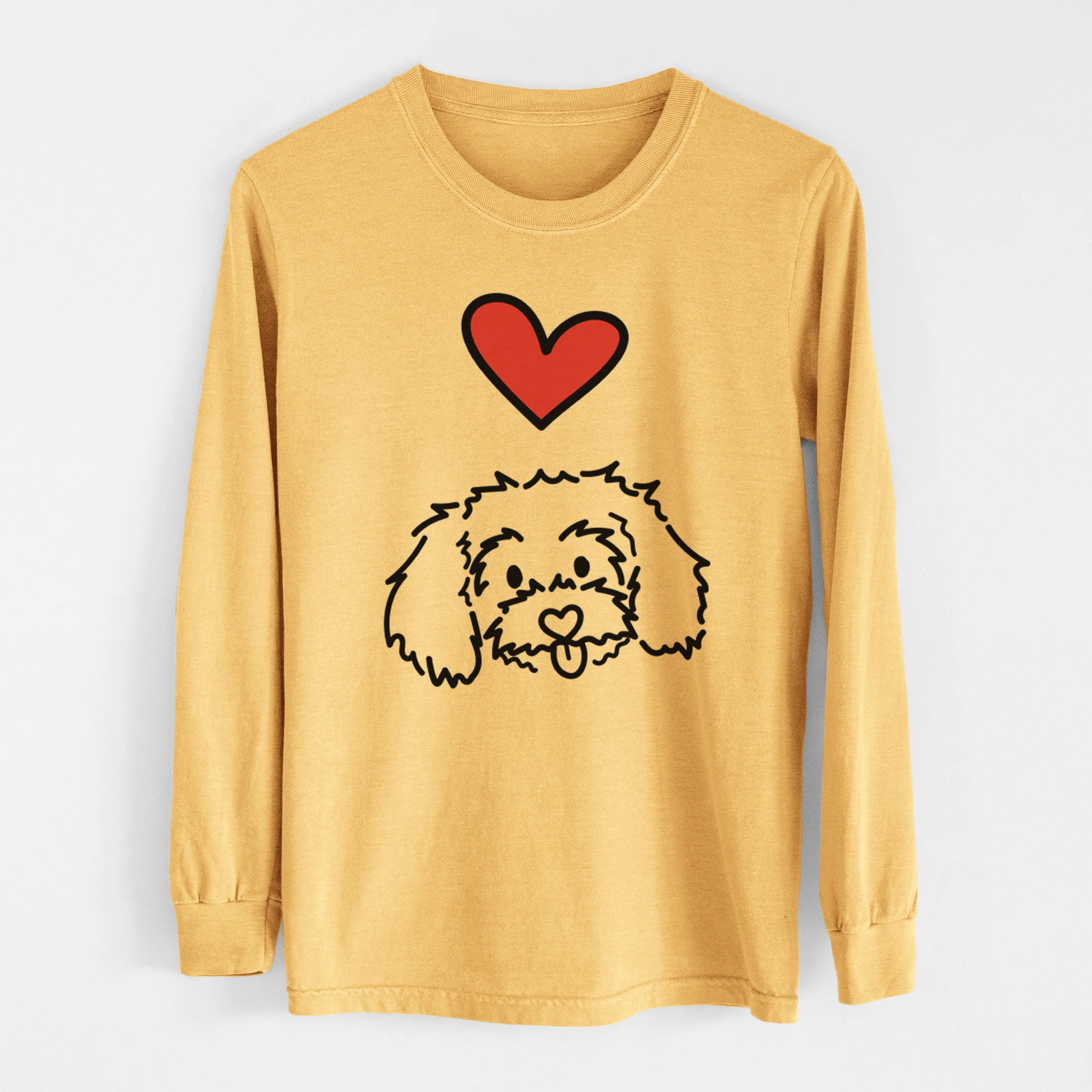 Love Always Maltipoo - Holly - Heavyweight 100% Cotton Long Sleeve - Image 6