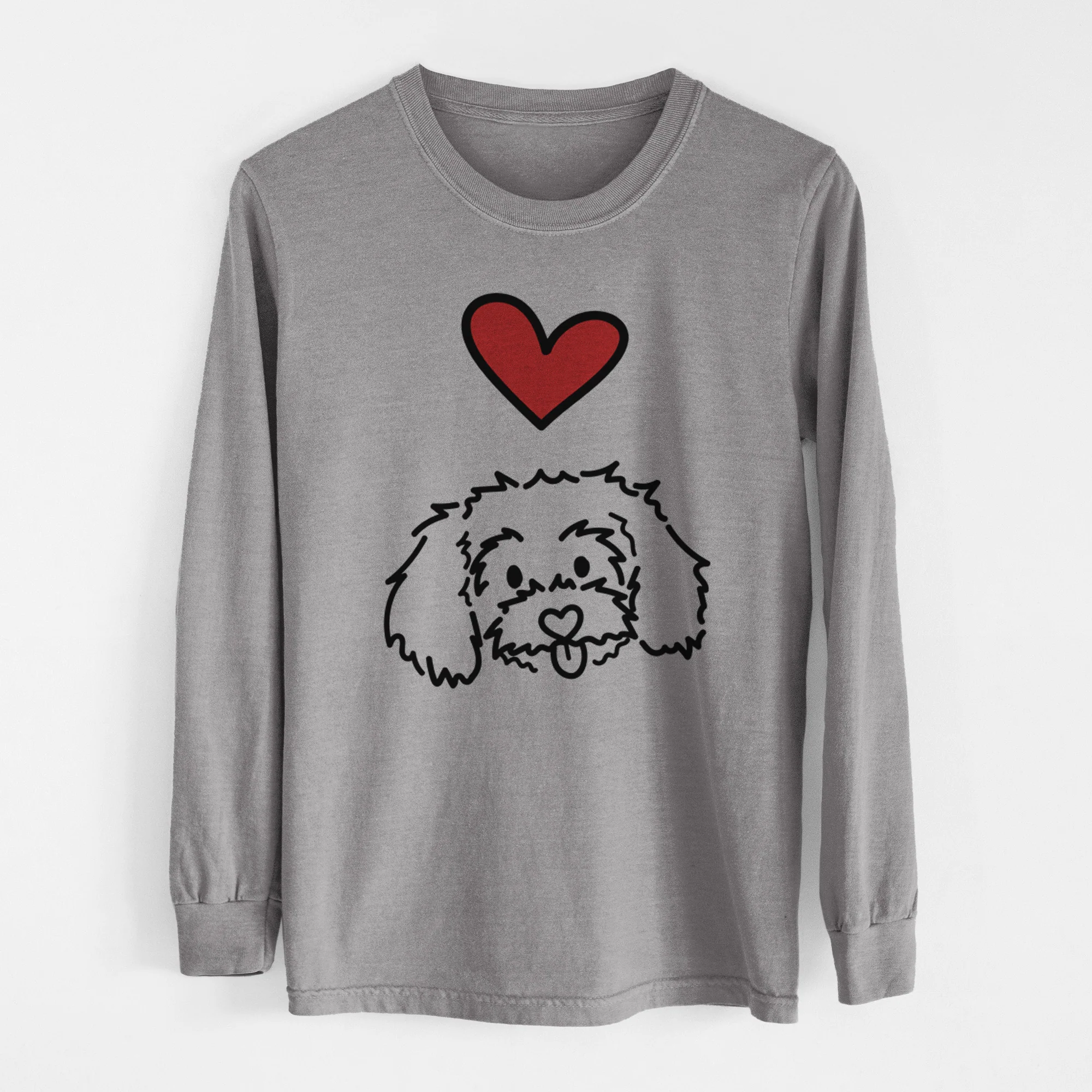 Love Always Maltipoo - Holly - Heavyweight 100% Cotton Long Sleeve - Image 7
