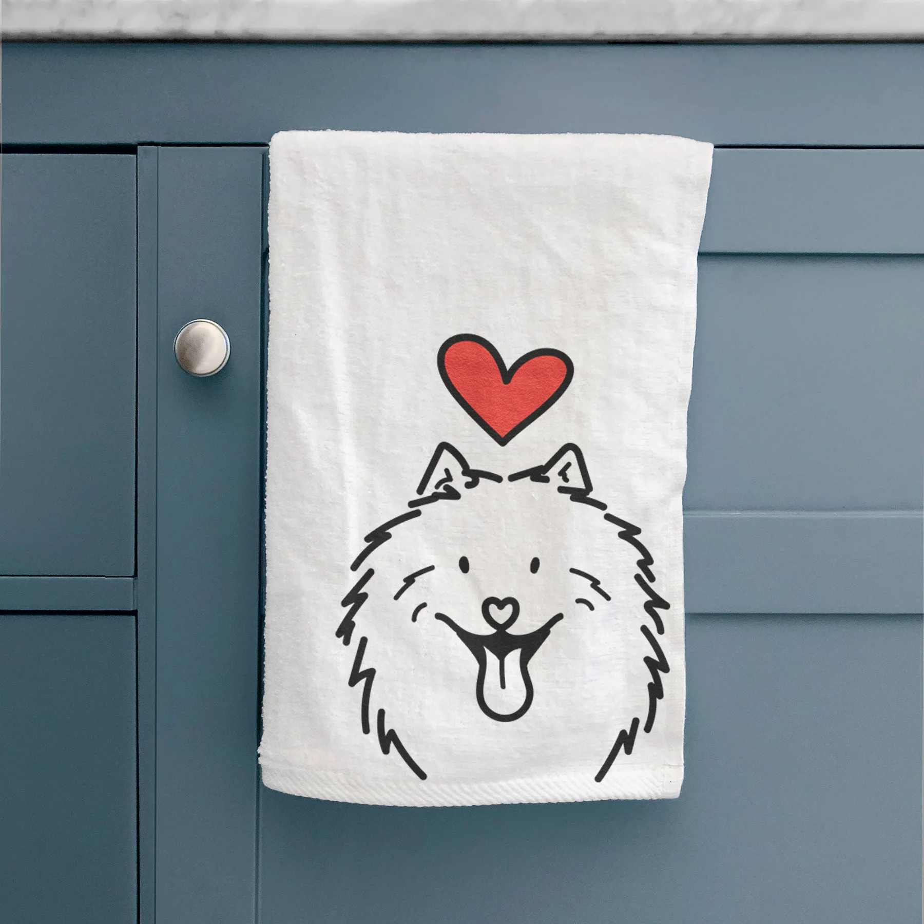 Love Always Samoyed - Johnny - Hand Towel - Image 2