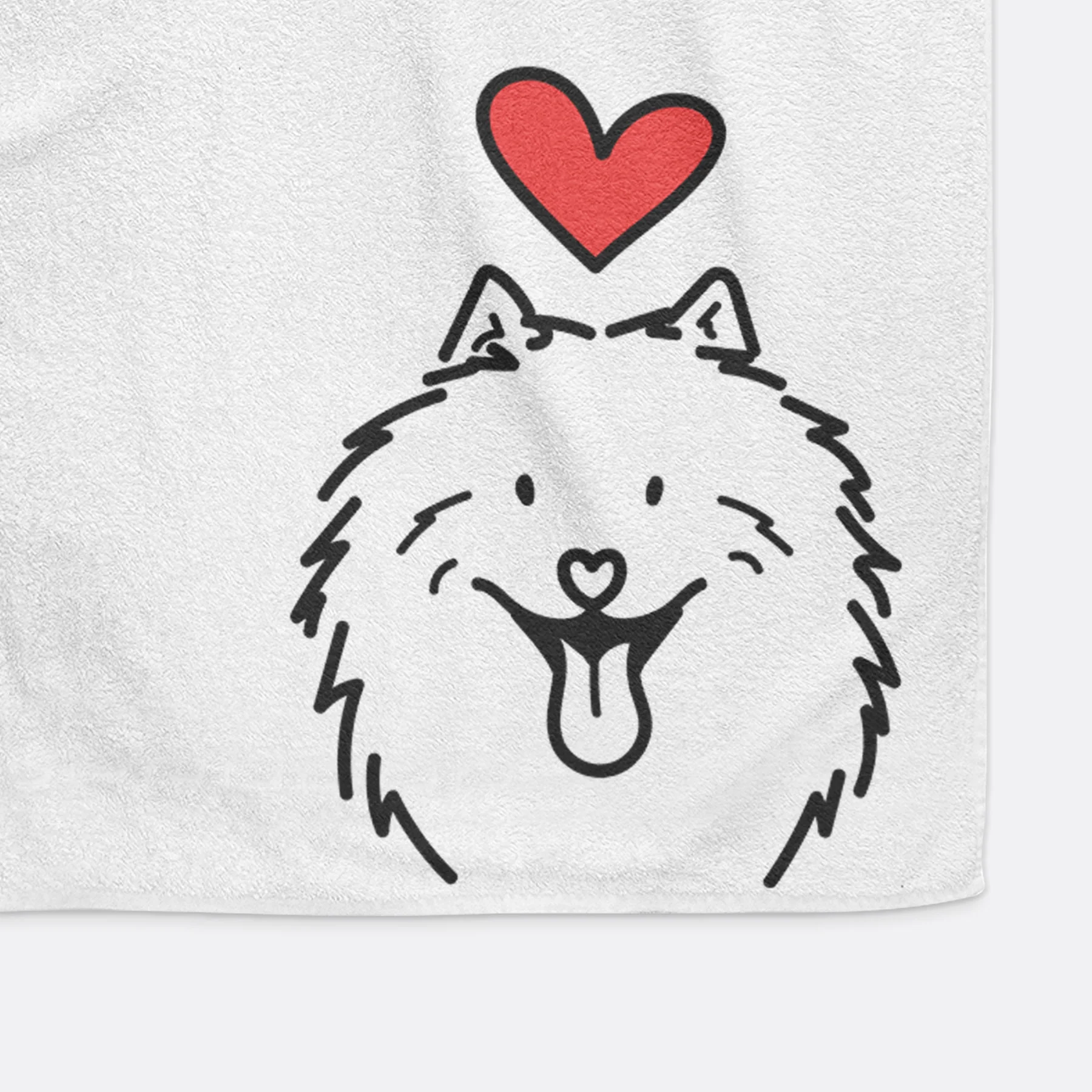 Love Always Samoyed - Johnny - Hand Towel - Image 3