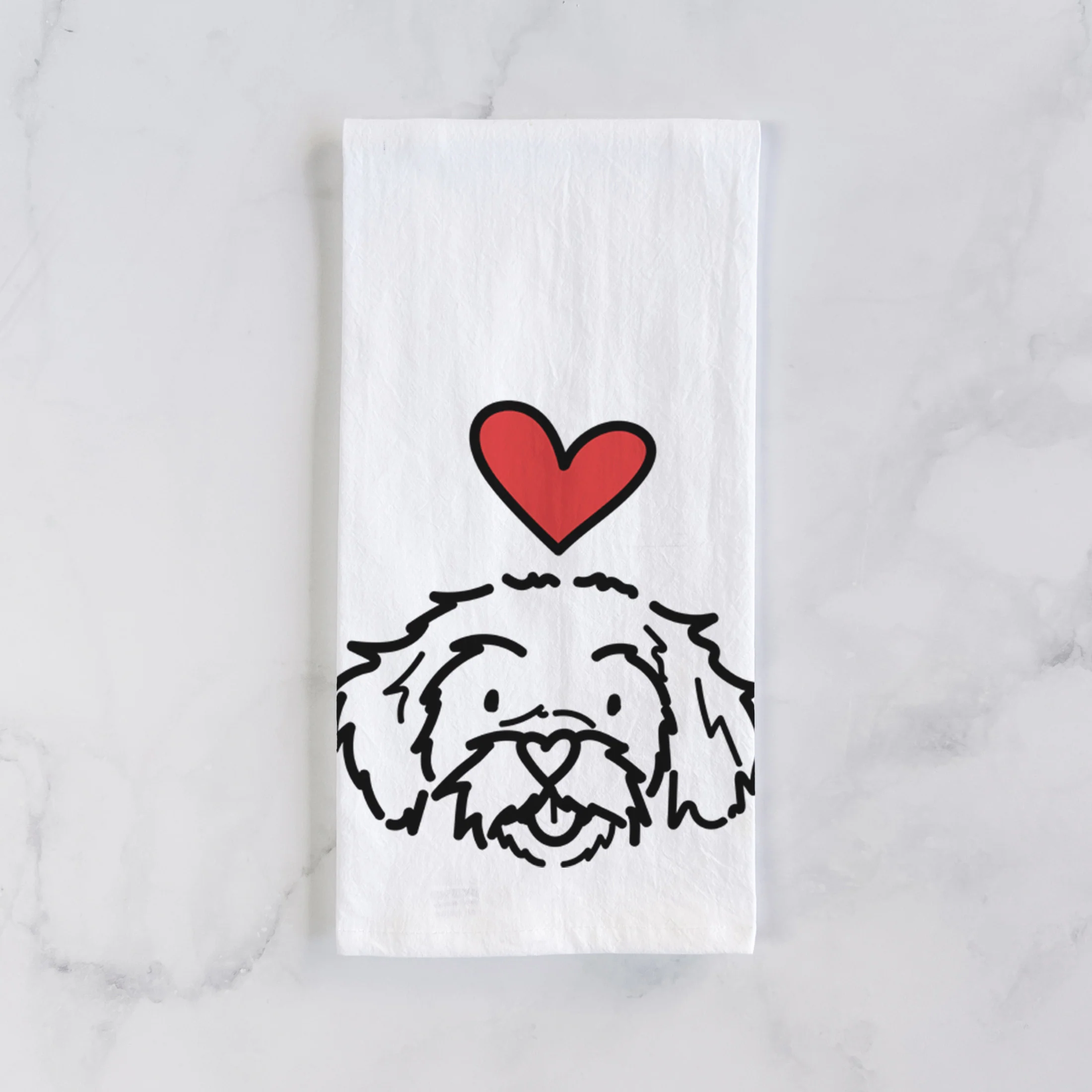 Love Always Peekapoo - Jo Jo - Tea Towel - Image 2