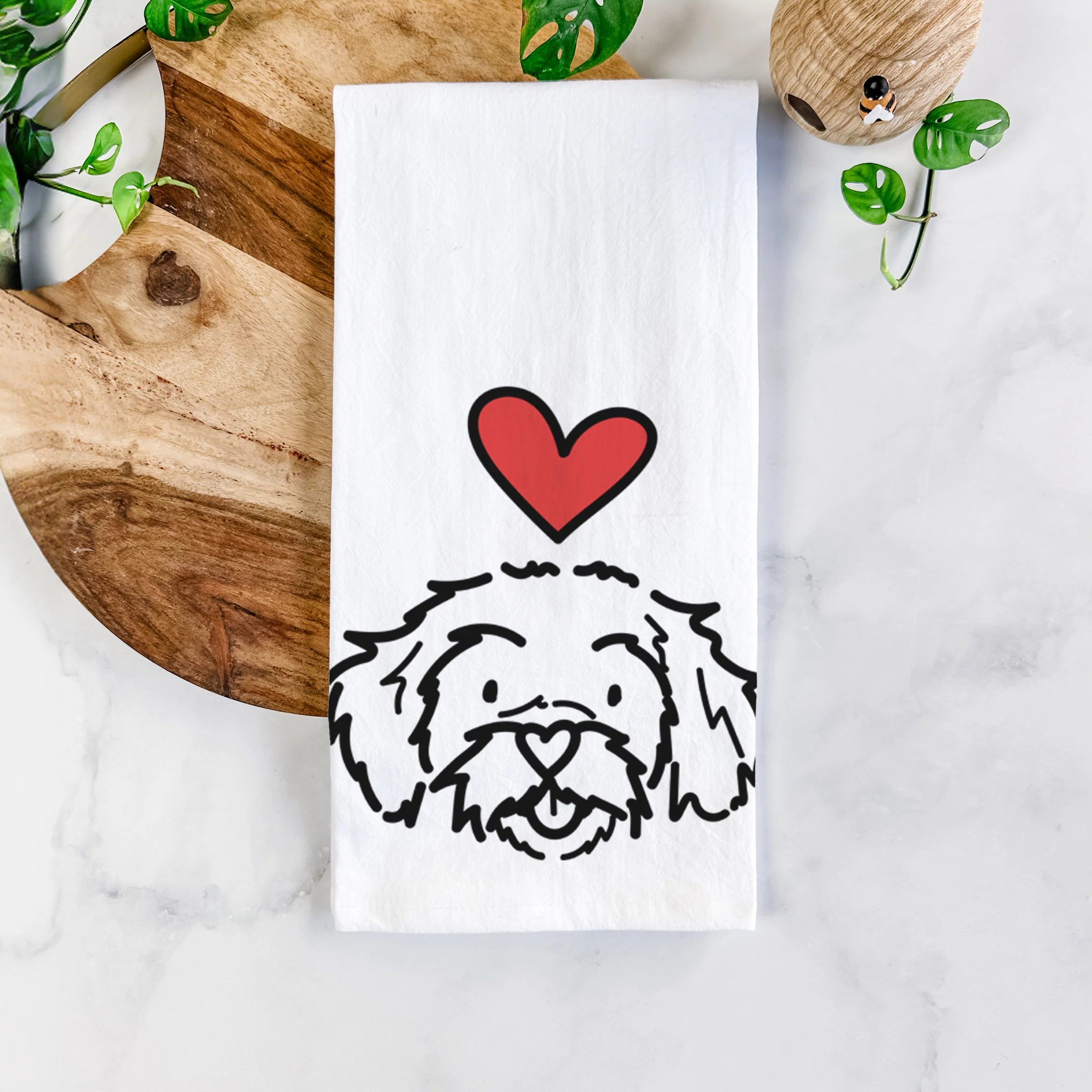 Love Always Peekapoo - Jo Jo - Tea Towel - Image 5