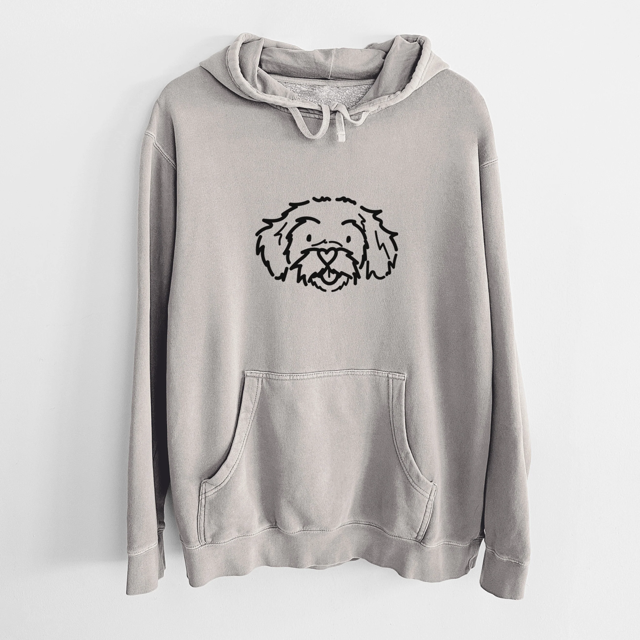 Love Always Peekapoo - Jo Jo - Unisex Pigment Dyed Hoodie - Image 11