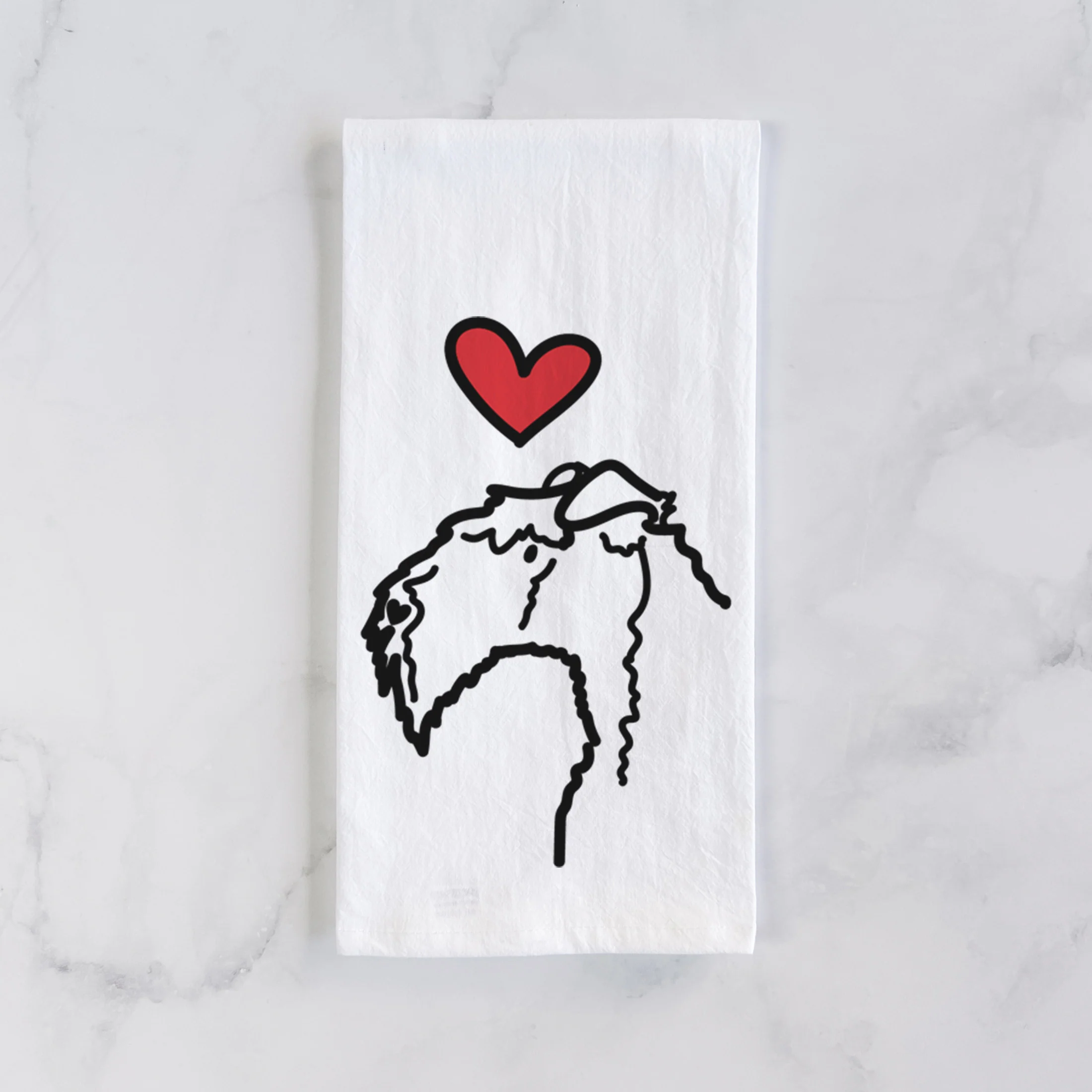 Love Always Kerry Blue Terrier - Tea Towel - Image 2