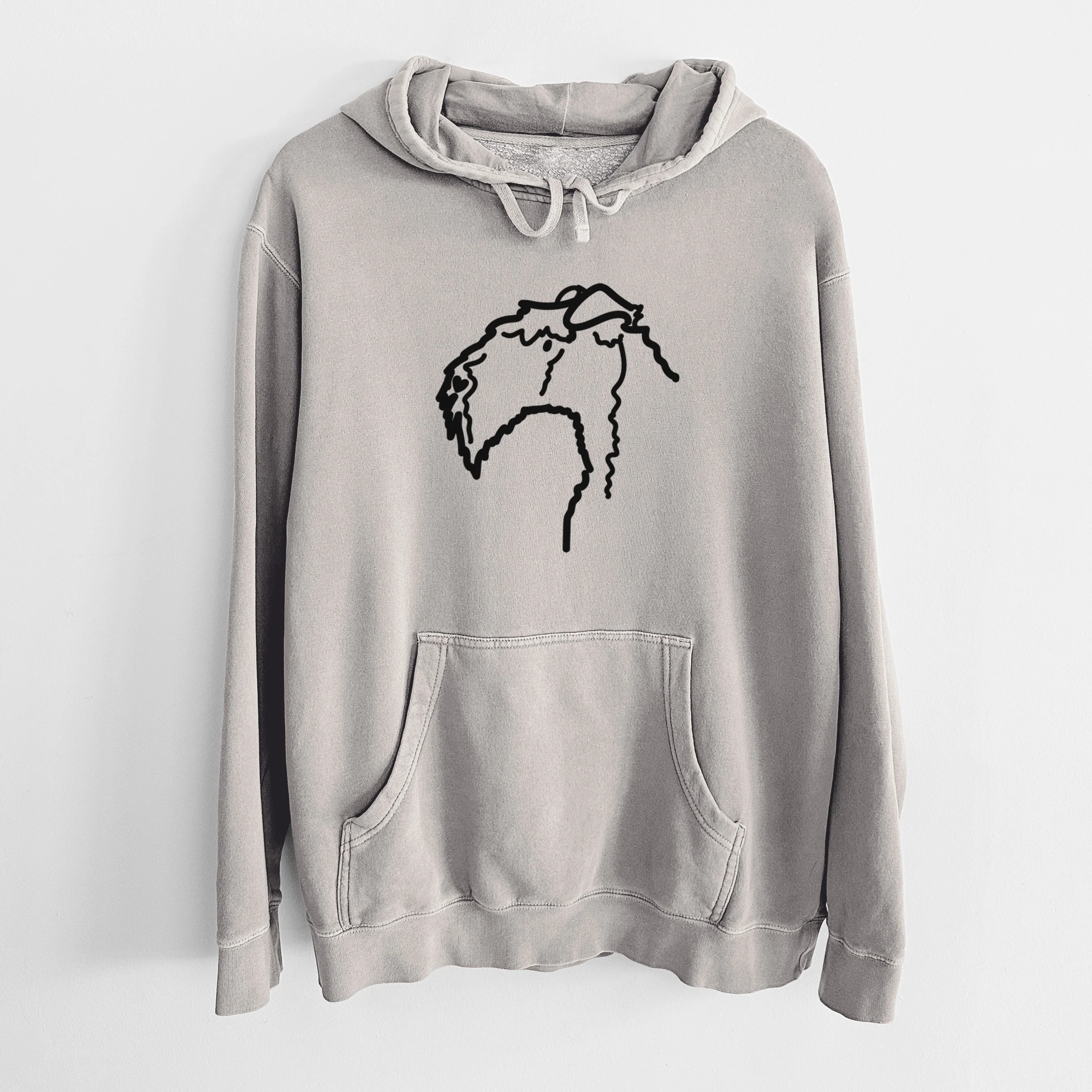 Love Always Kerry Blue Terrier - Unisex Pigment Dyed Hoodie - Image 11