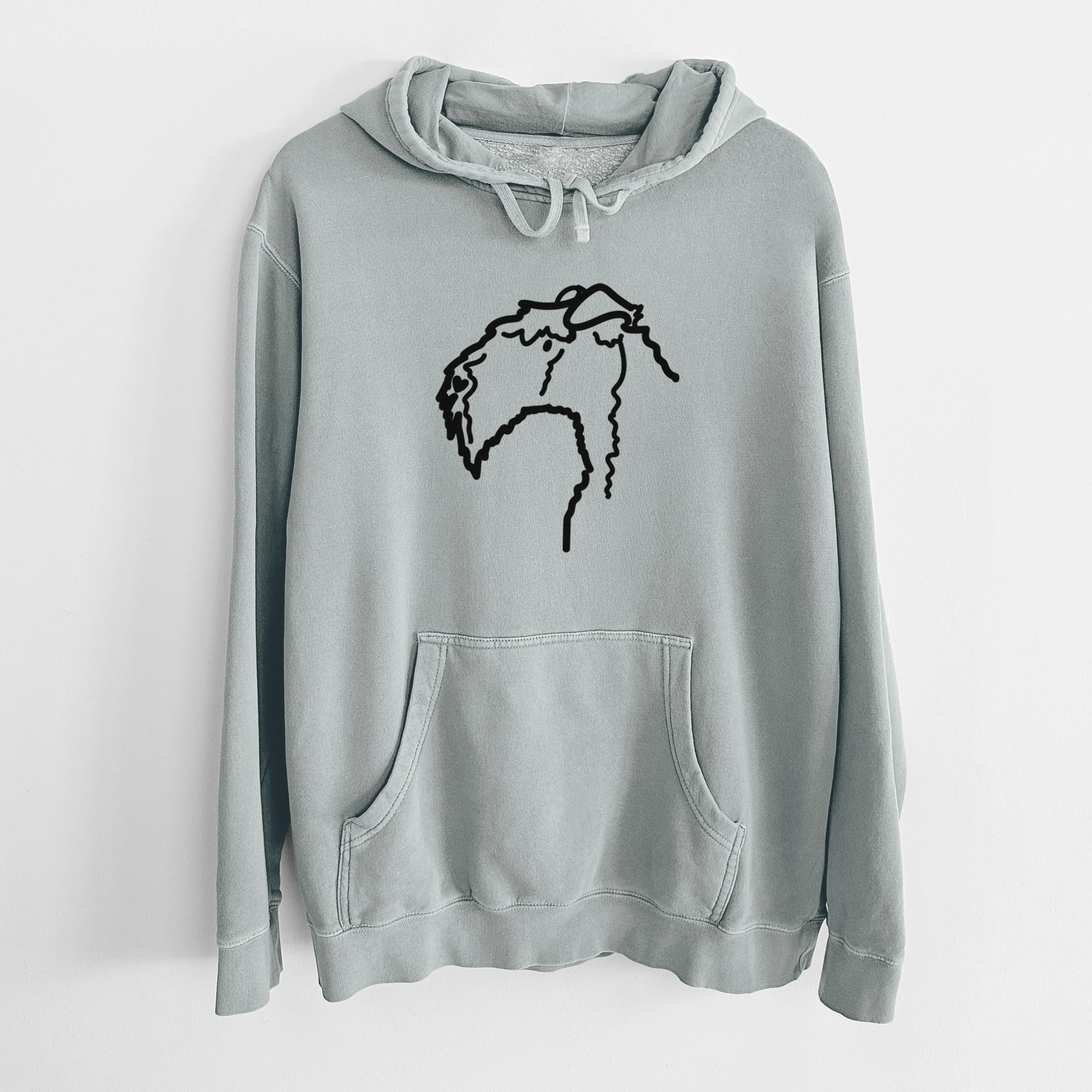Love Always Kerry Blue Terrier - Unisex Pigment Dyed Hoodie - Image 14
