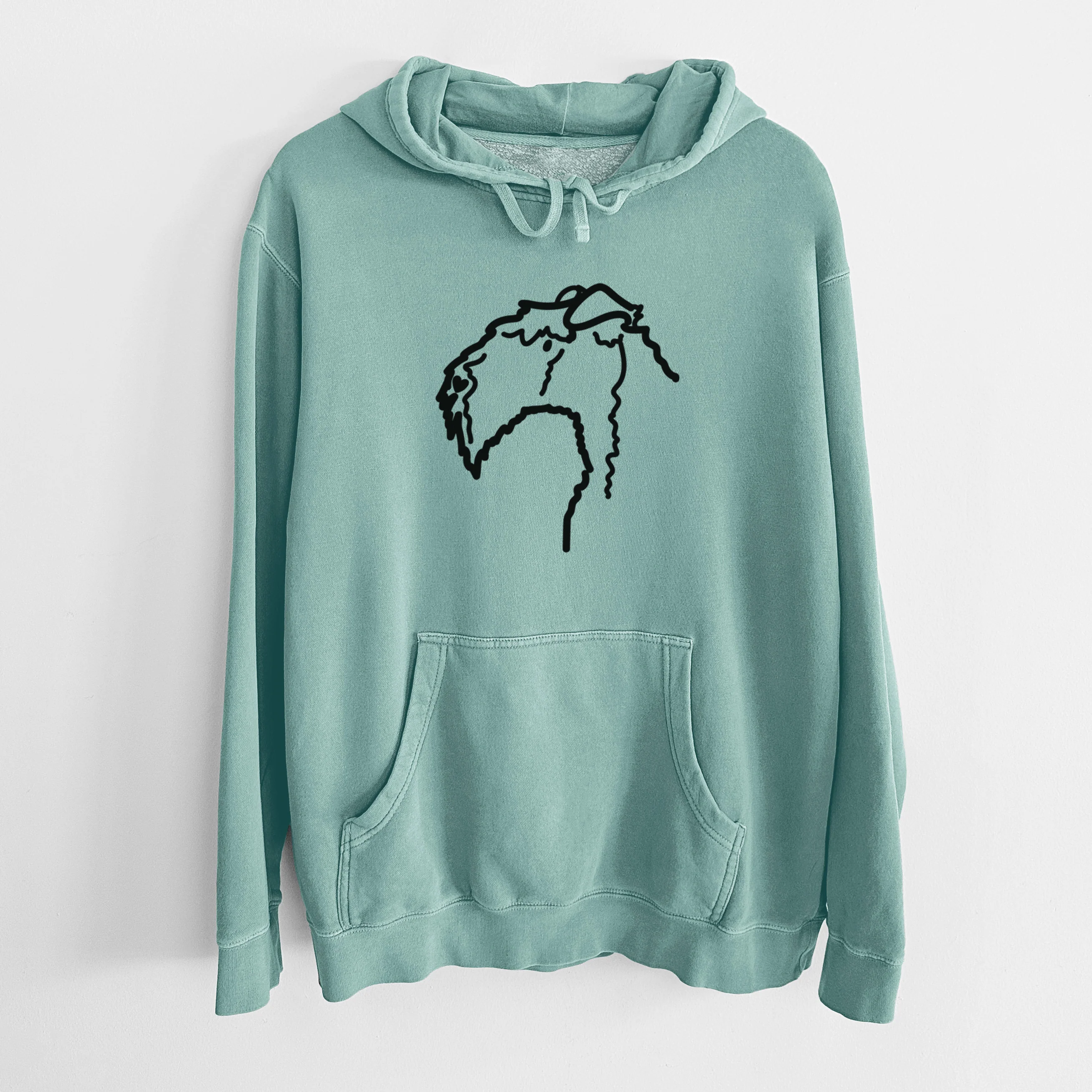 Love Always Kerry Blue Terrier - Unisex Pigment Dyed Hoodie - Image 17