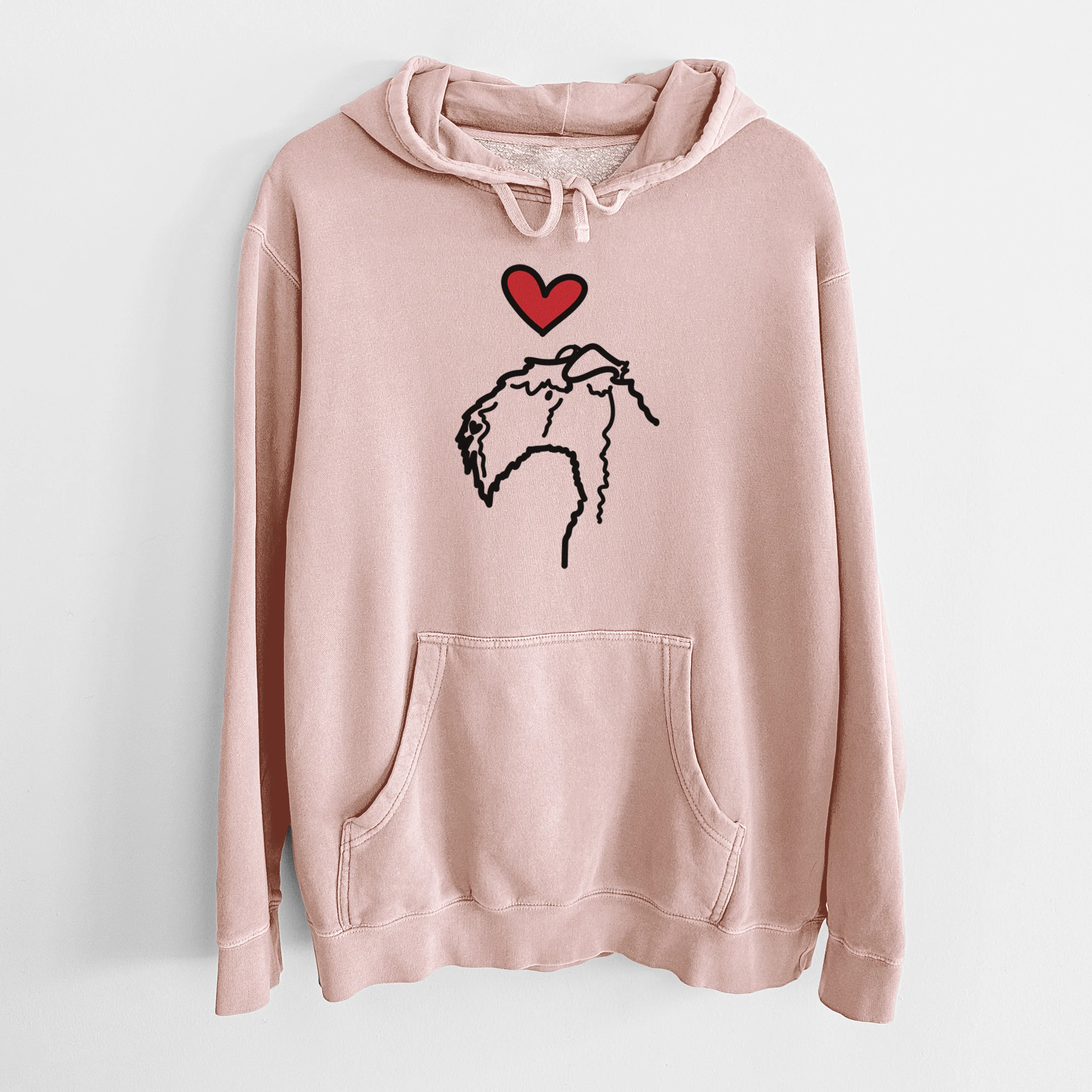 Love Always Kerry Blue Terrier - Unisex Pigment Dyed Hoodie - Image 6
