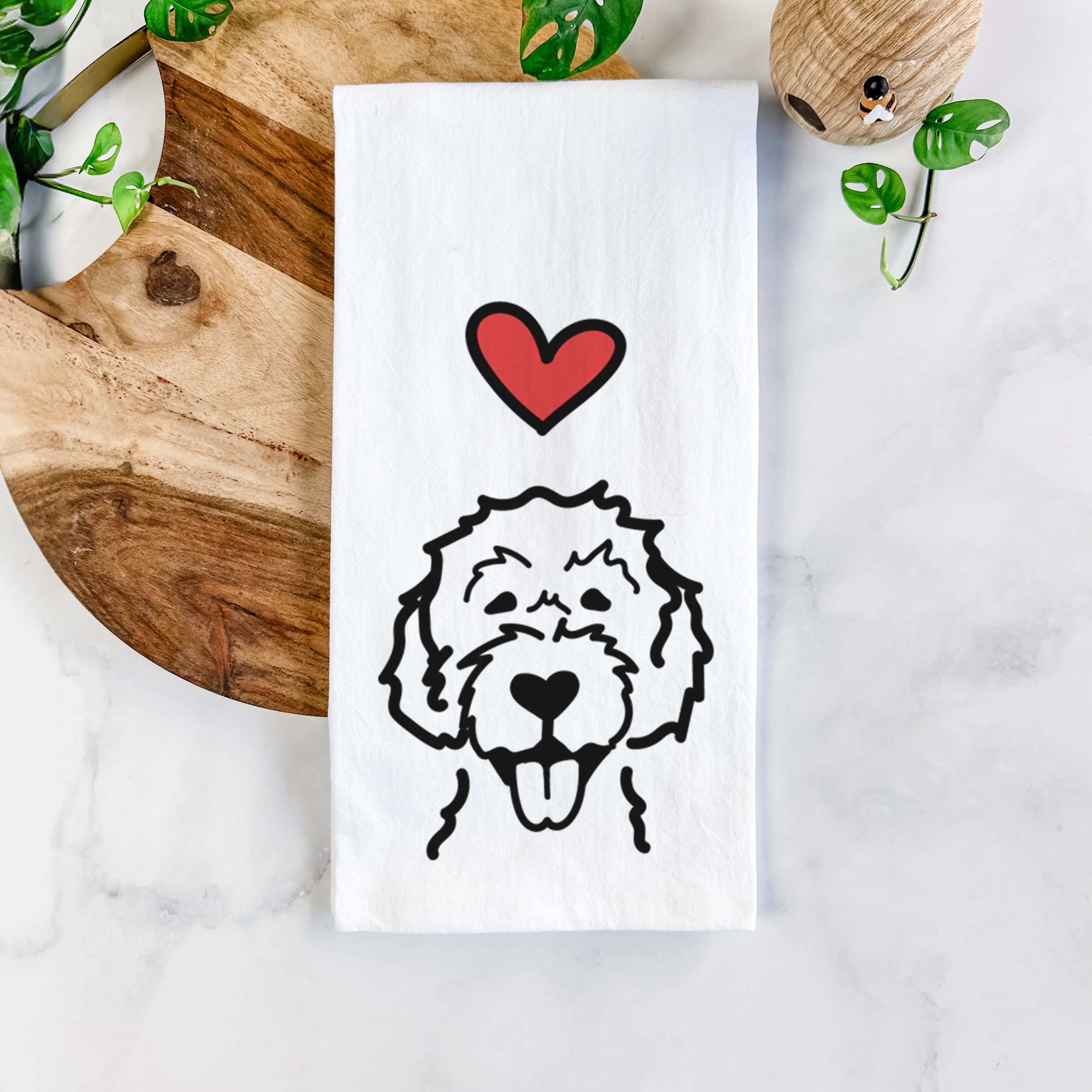Love Always Labradoodle - Tea Towel - Image 5