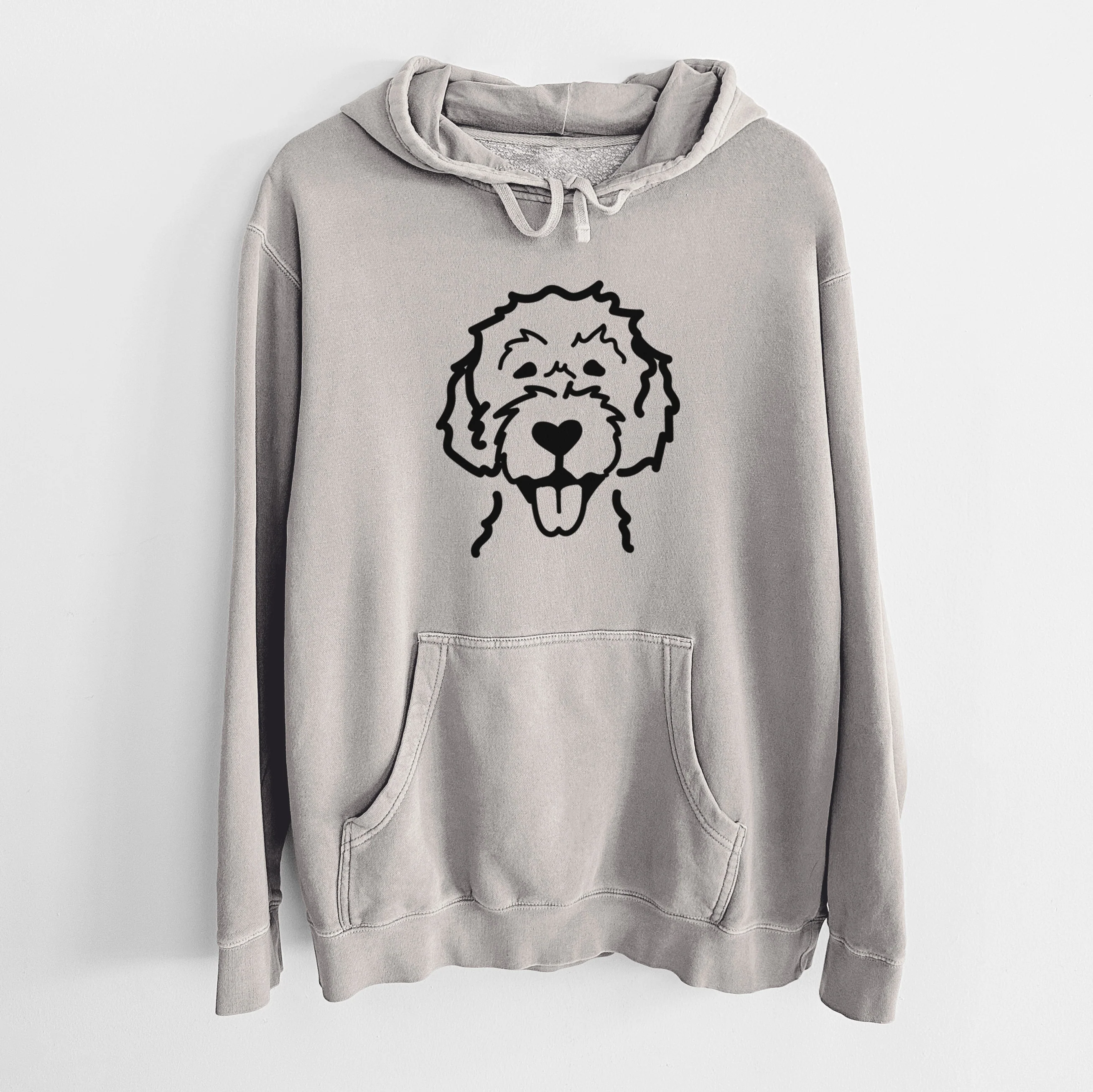 Love Always Labradoodle - Unisex Pigment Dyed Hoodie - Image 11
