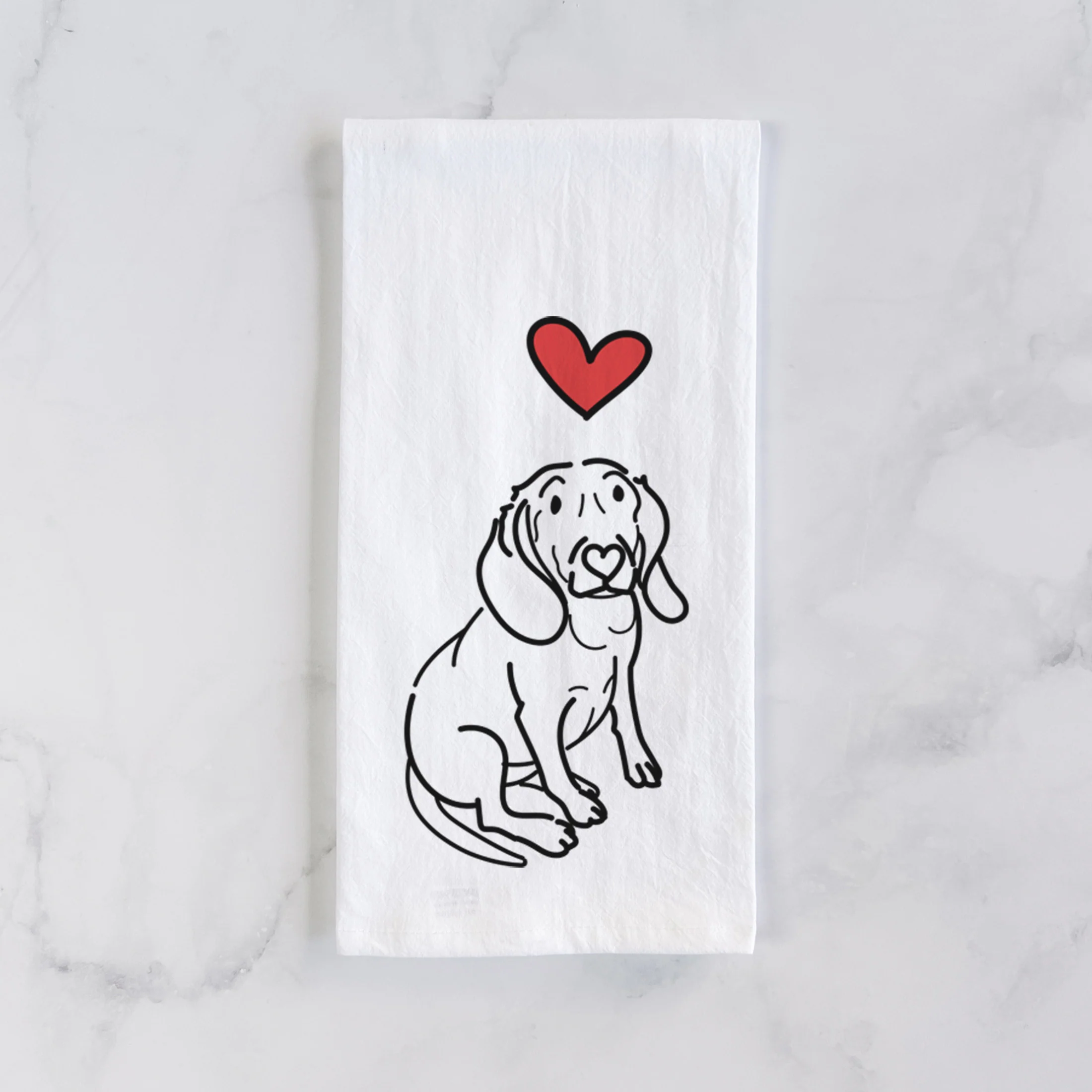 Love Always Beagle - Lilly - Tea Towel - Image 2